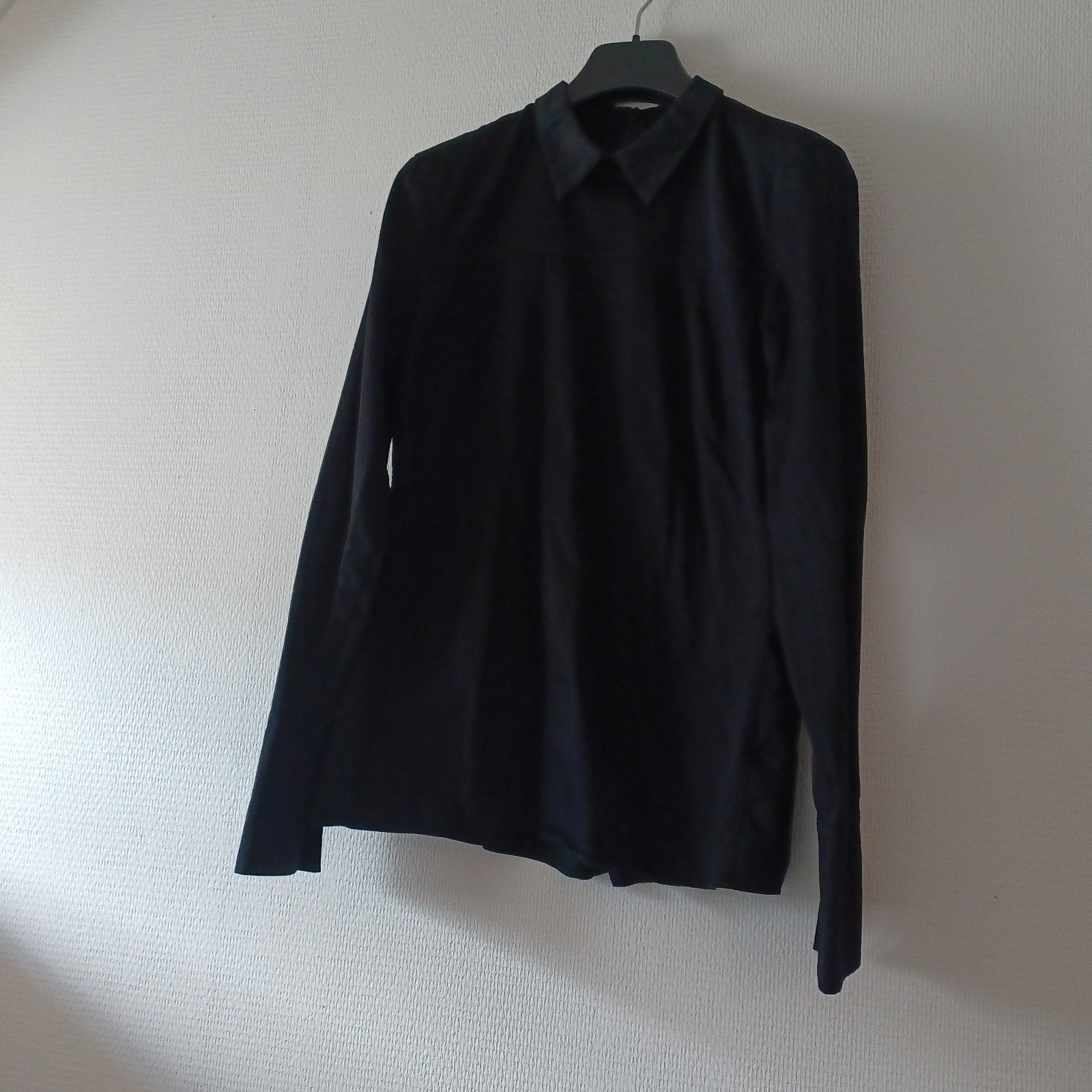 Drykorn pikzwarte blouse met rits aan de achterzijde maat 38, Maat 38/40 (M), Drykorn, Zwart, Ophalen of Verzenden