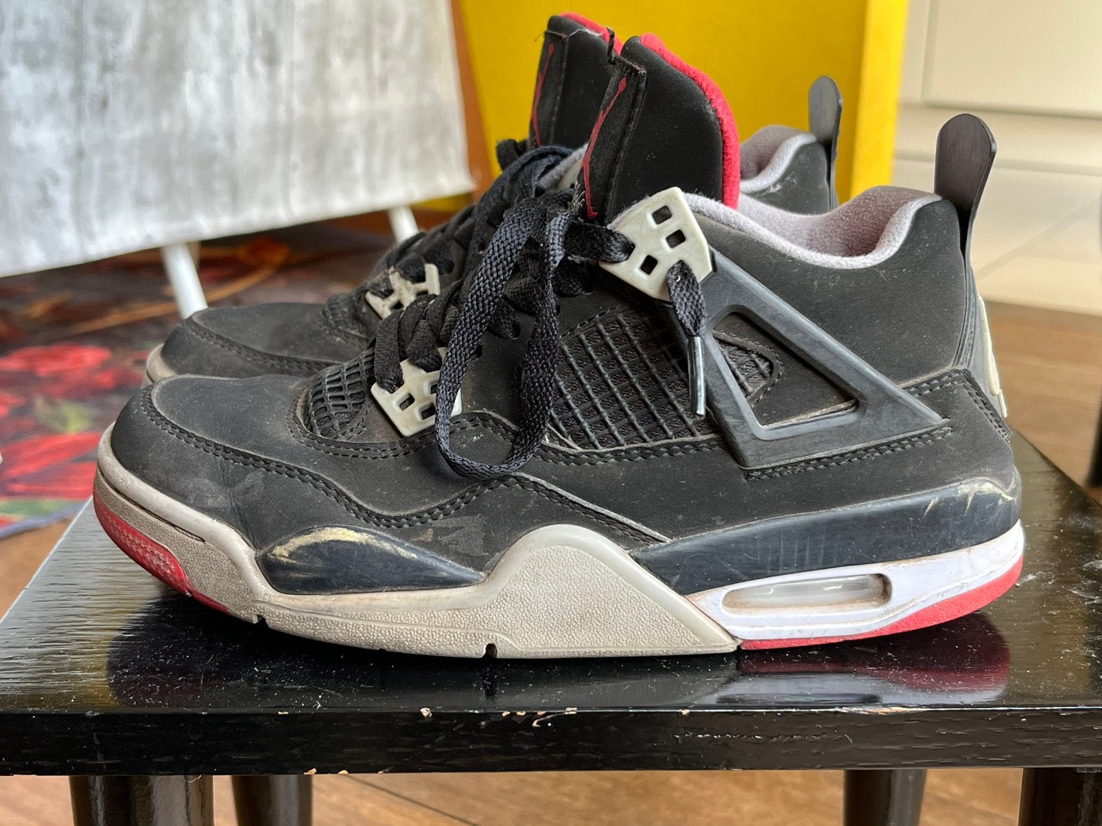 Nike Air Jordan 4 Retro OG “Bred” maat 36,5, Kleding | Heren, Schoenen, Ophalen, Zwart, Sneakers of Gympen, Gedragen