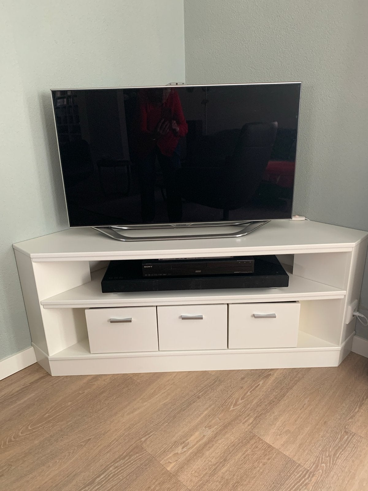 Tv-meubel, hoekopstelling., Ophalen, Gebruikt, 100 tot 150 cm, Minder dan 100 cm