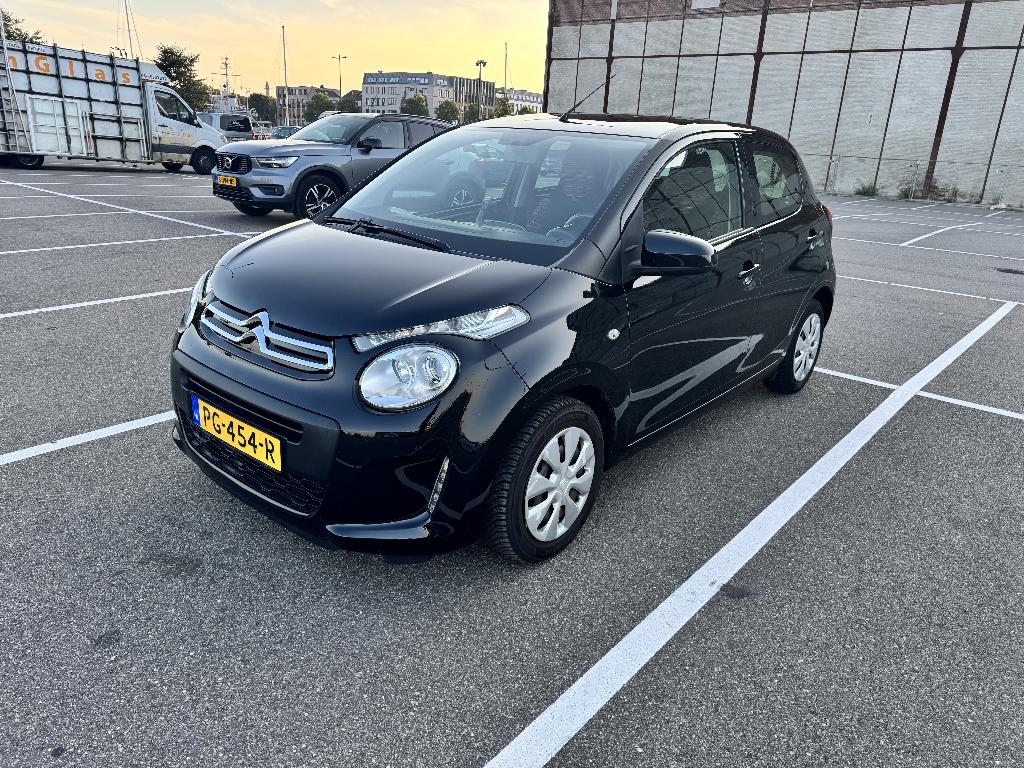 Citroën C1 1.0 VTi Airscape 68PK S&S 5D 2017 Zwart, Auto's, Voorwielaandrijving, Zwart, 4 stoelen, C1