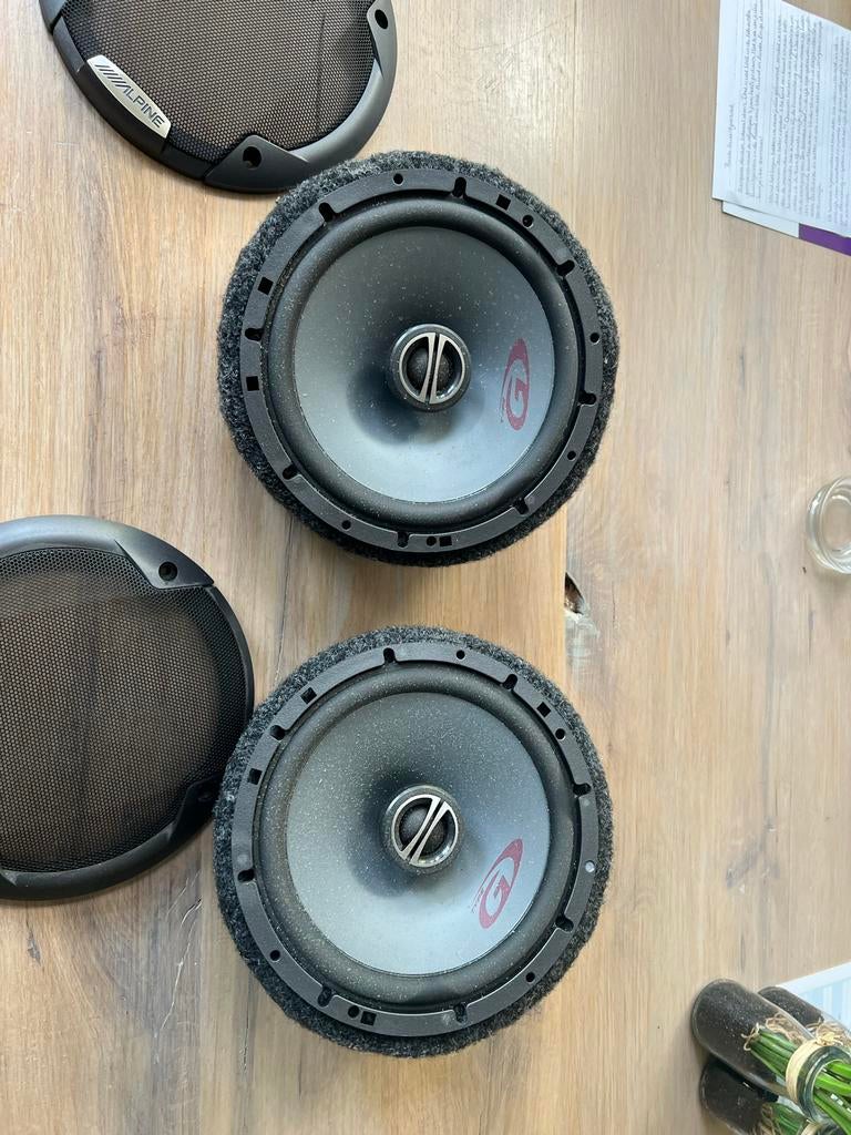Speaker pods VW Transporter T5/T6 met Alpine speakers, Auto diversen, Autospeakers, Ophalen of Verzenden, Gebruikt