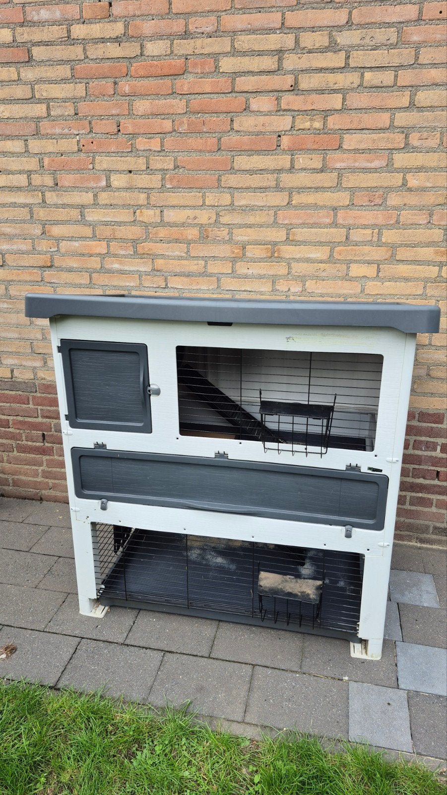 Ferplast Konijnen knaagdieren hok Grand Lodge 120, Ophalen, Cavia, 90 cm of meer, Hok