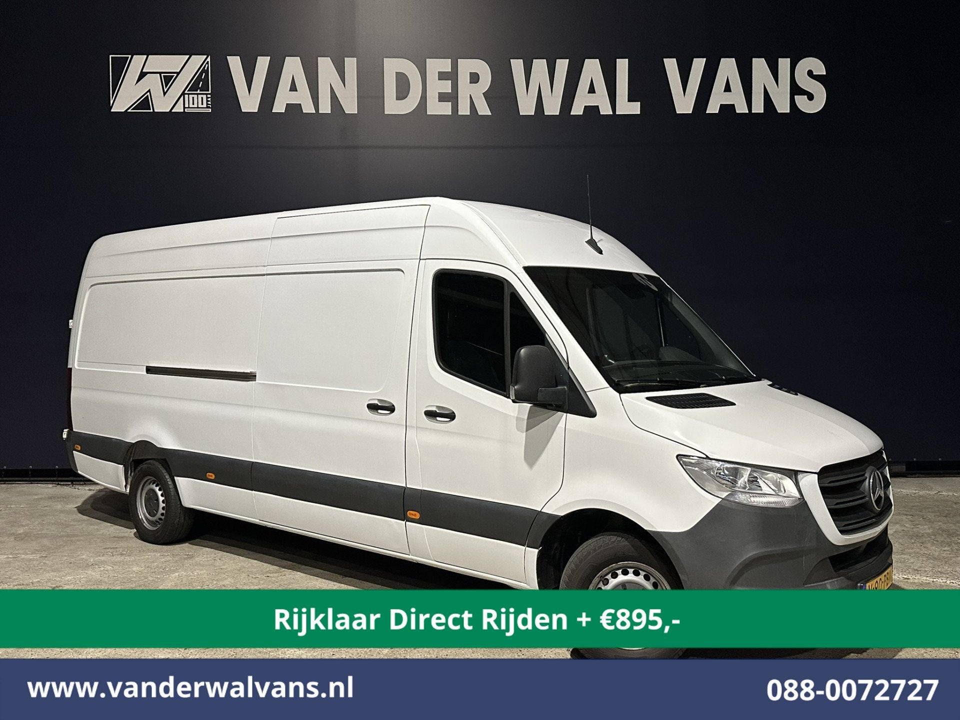 Mercedes-Benz Sprinter 317 CDI 170pk L3H2 Euro6 *Rijklaar Di, Dealer onderhouden, 4 cilinders, 2000 kg, Verwarmde buitenspiegels