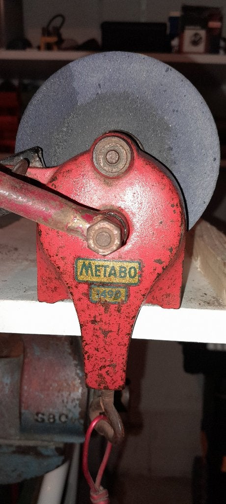 LEUK VINTAGE SLIJPSTEEN, Antiek en Kunst, Antiek | Gereedschap en Instrumenten, Ophalen