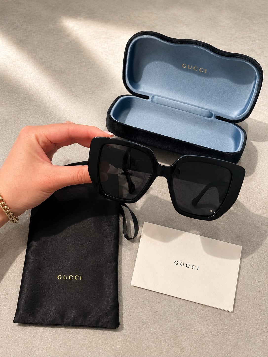 Gucci zonnebril GG0956S-003, Sieraden, Tassen en Uiterlijk, Zonnebrillen en Brillen | Dames, Ophalen of Verzenden, Zo goed als nieuw