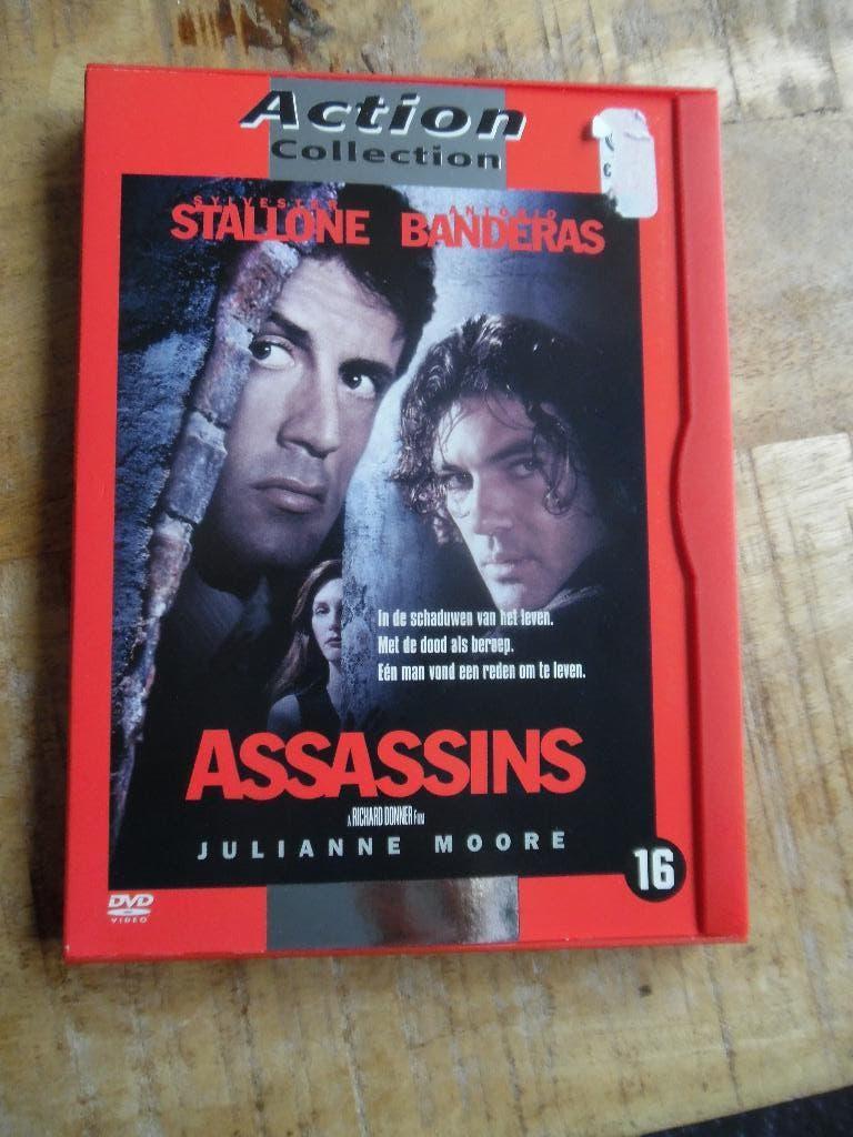 AKTIE MISDAAD - ASSASSINS - STALLONE BANDERAS, Vanaf 16 jaar, Ophalen of Verzenden, Gebruikt, Overige gebieden
