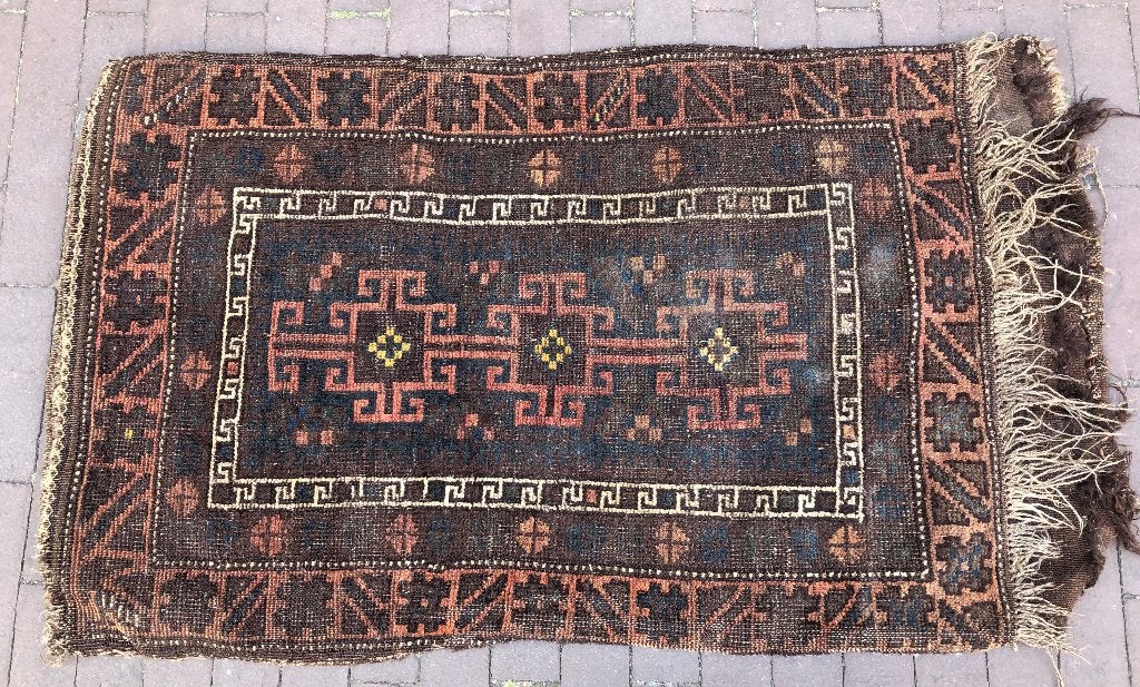 oud Perzisch tapijtje ' kussen, Ophalen of Verzenden