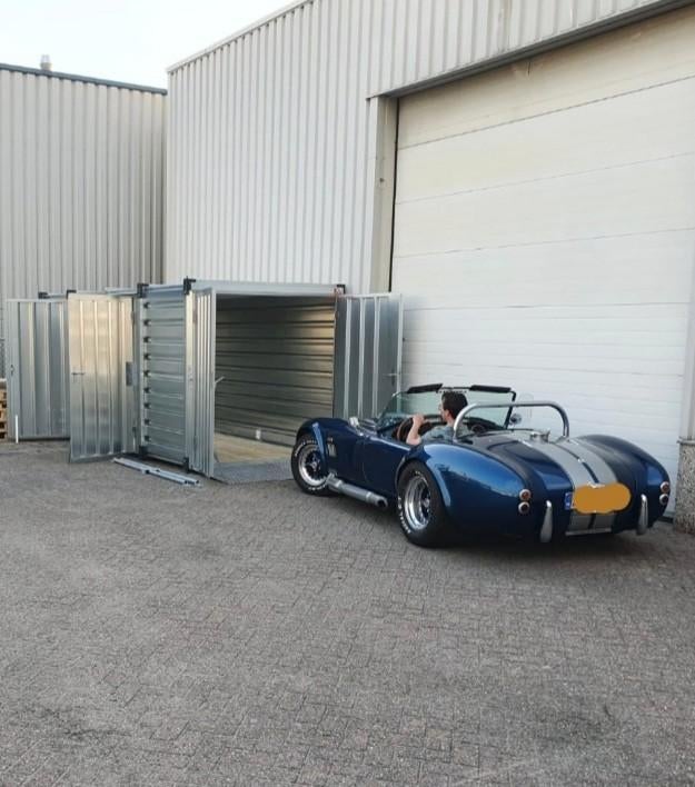 autostalling/ oldtimer stalling/container/snelbouwcontainer, Ophalen