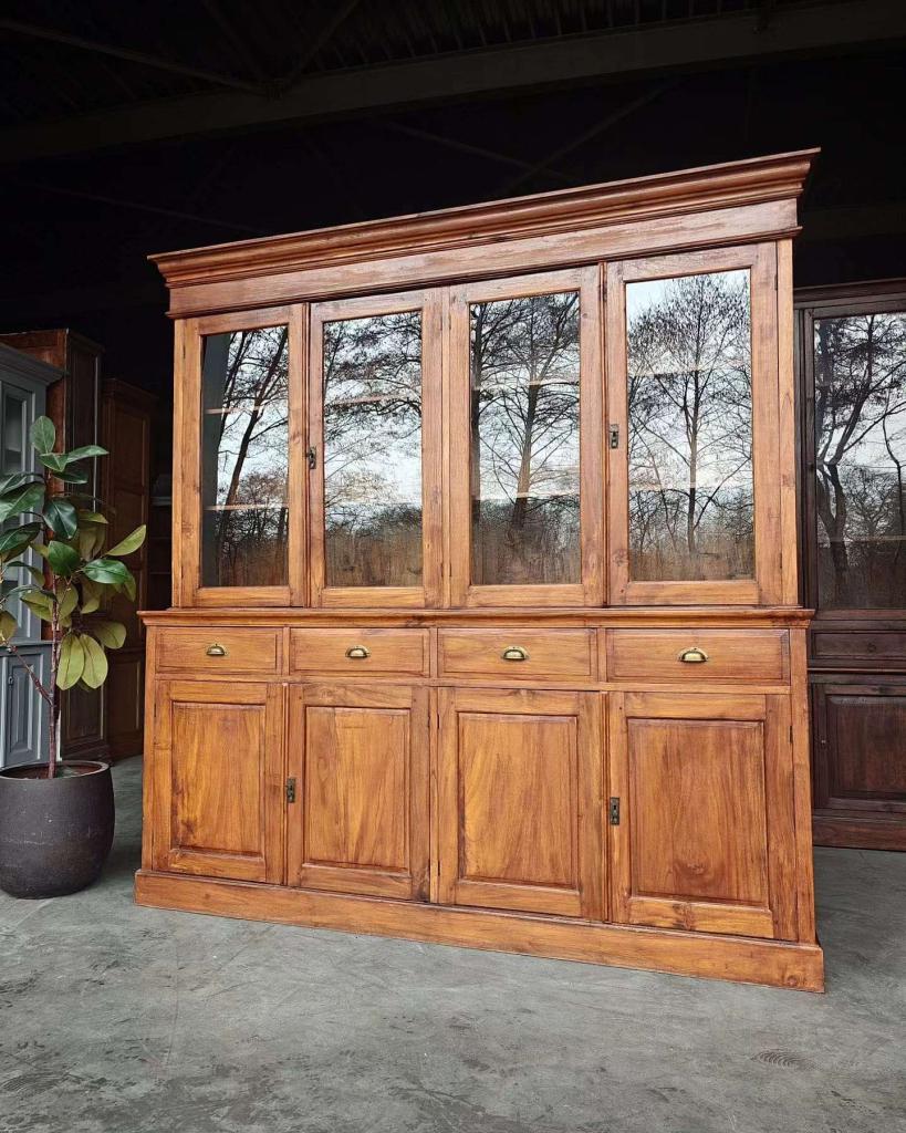 Oude Buffetkast | Servieskast | Grote Vitrinekast #9562