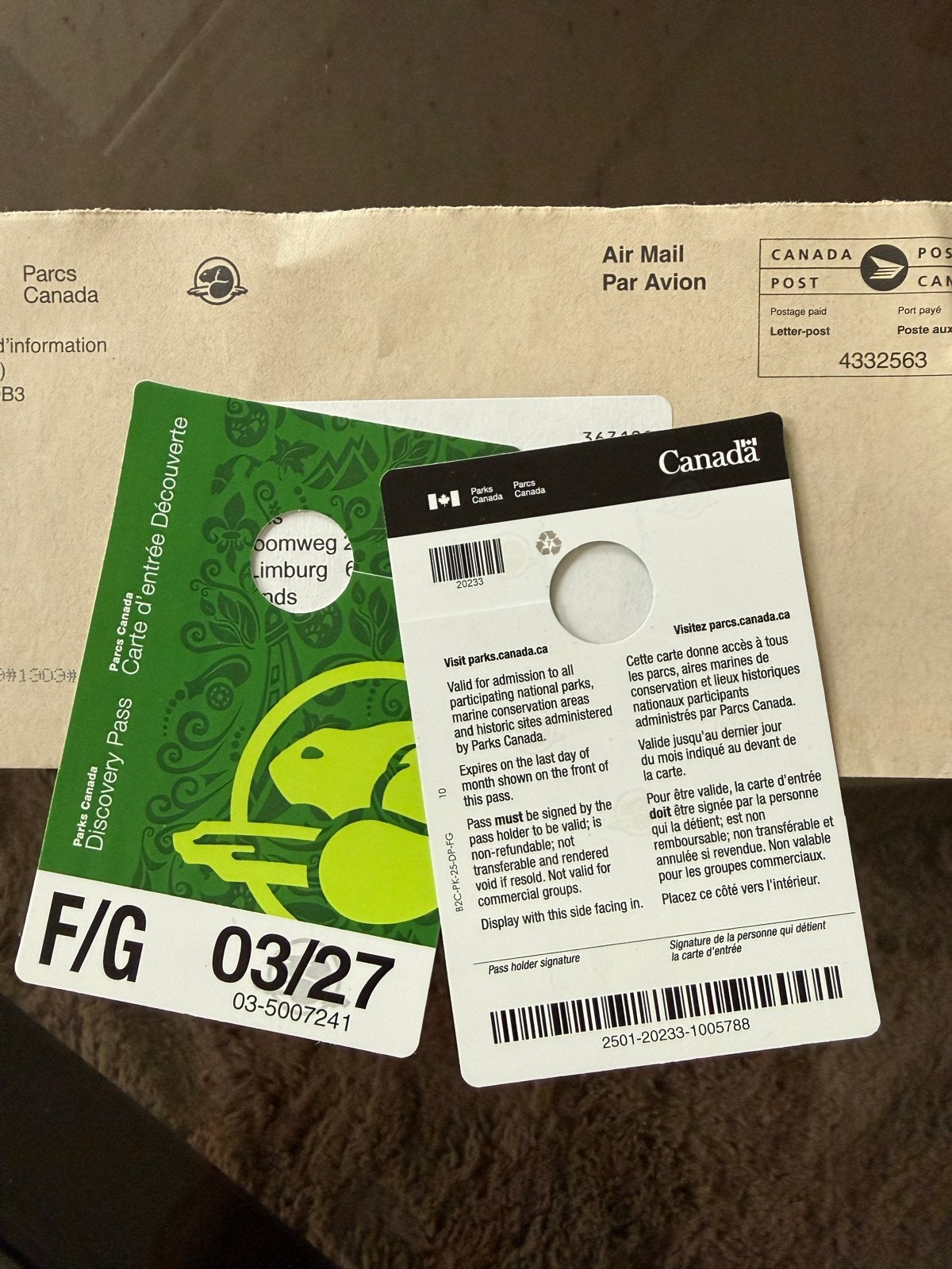 Discovery Pass Canada (geldig t/m maart 2027)