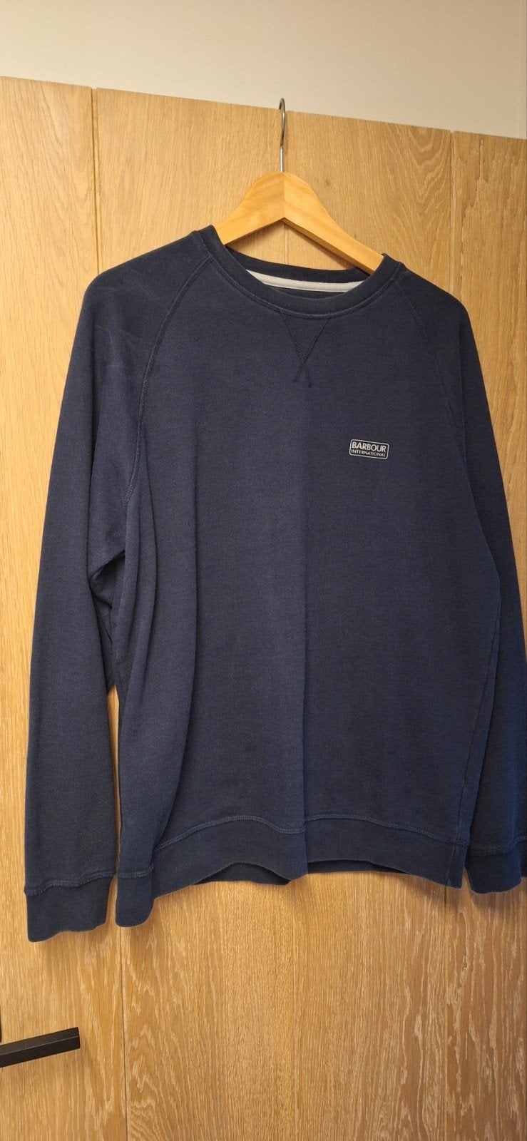 Barbour International trui XL  in zeer goede staat, Ophalen, Zo goed als nieuw, Maat 56/58 (XL), Blauw
