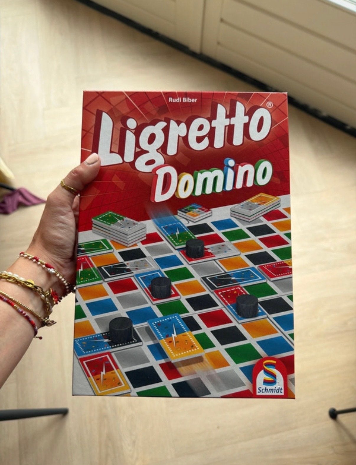 Ligretto Domino - Schmidt bordspel, Hobby en Vrije tijd, Drie of vier spelers, Ophalen of Verzenden, Zo goed als nieuw