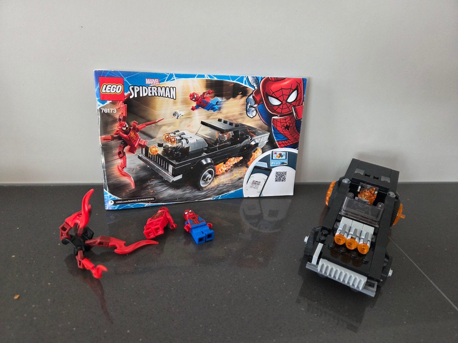 LEGO Marvel Spider-Man 76173 Spider-Man vs. Ghost Rider, Ophalen of Verzenden, Zo goed als nieuw, Overige merken