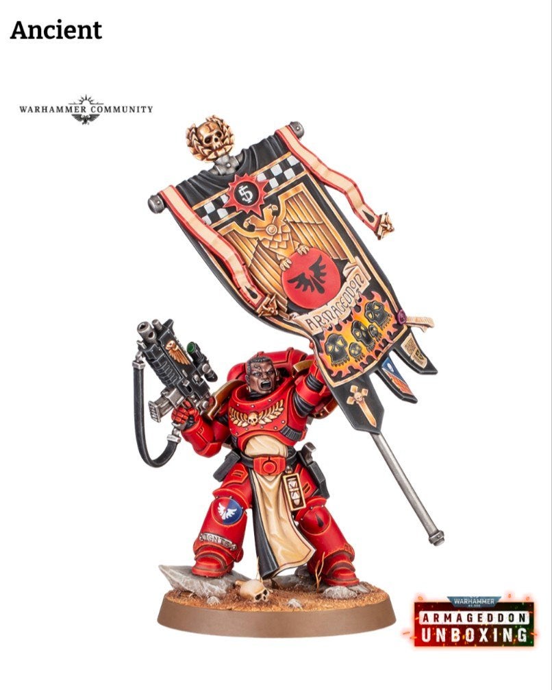 Warhammer 40K Space Marines Ancient, Ophalen of Verzenden, Warhammer