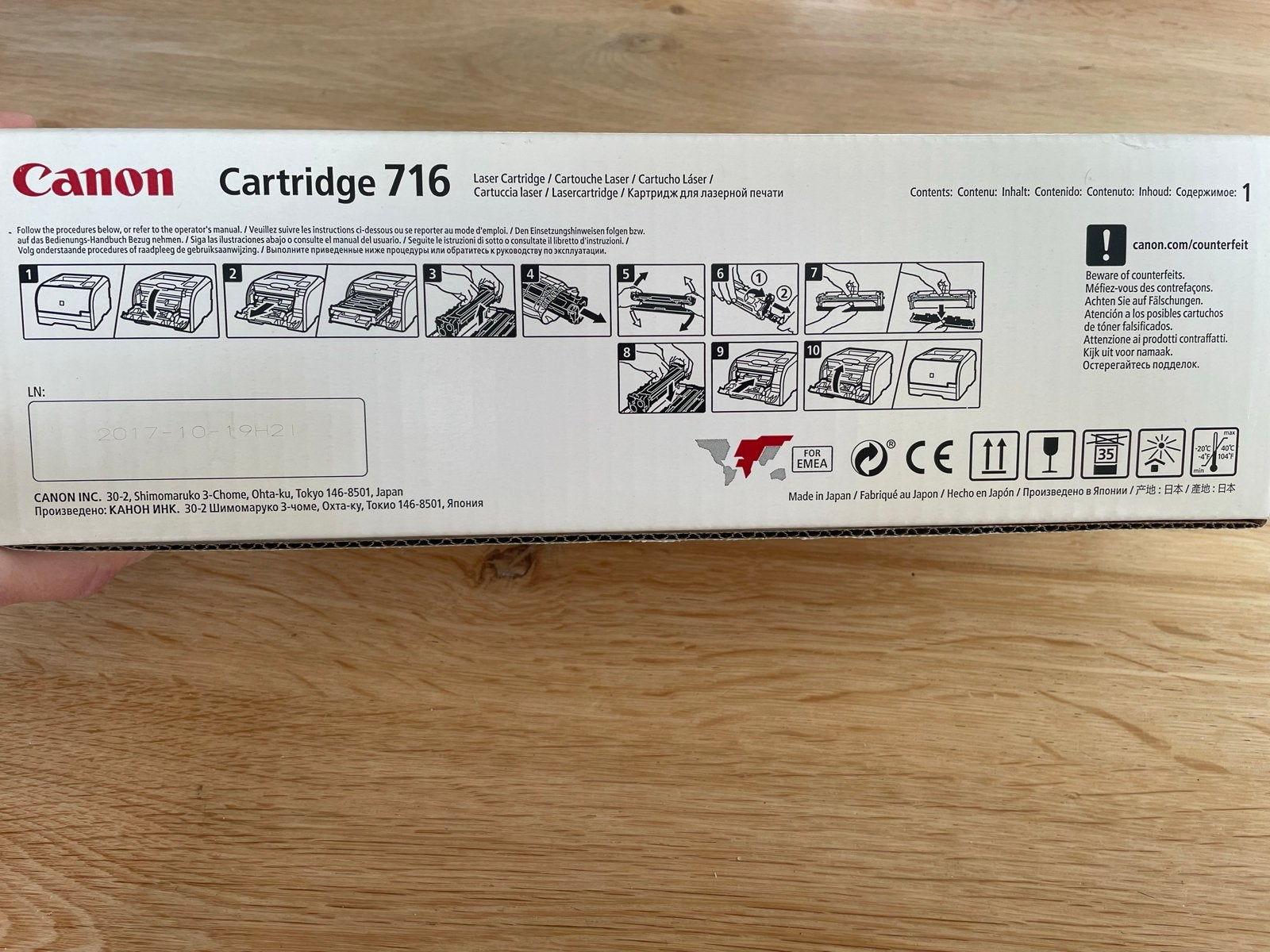 Canon Cartridge 716 Zwart - Originele Toner, Zwart-en-wit printen, Printer, Nieuw, Ophalen of Verzenden