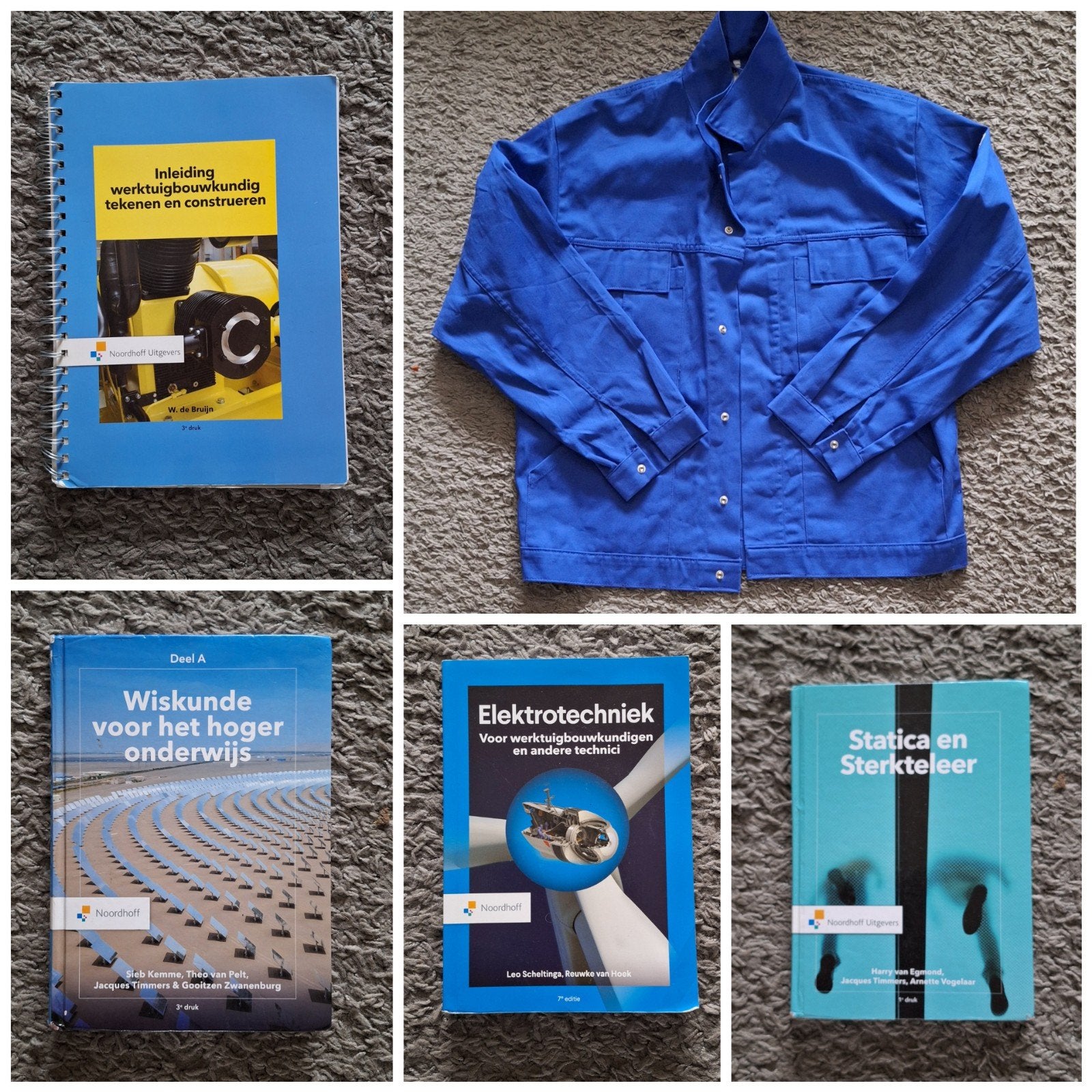 Studieboeken Noordhoff en jas mechatronica opleiding, Boeken, Ophalen of Verzenden, Beta, MBO