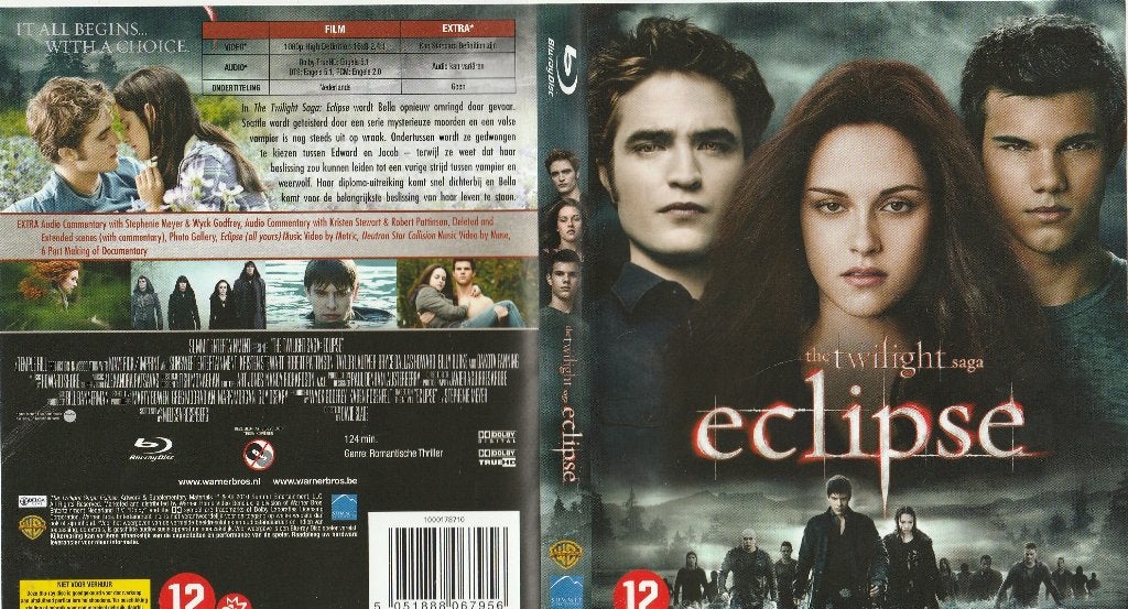 The twilight saga eclipse blu ray ( ned. Ondert.), Ophalen of Verzenden, Zo goed als nieuw, Overige genres