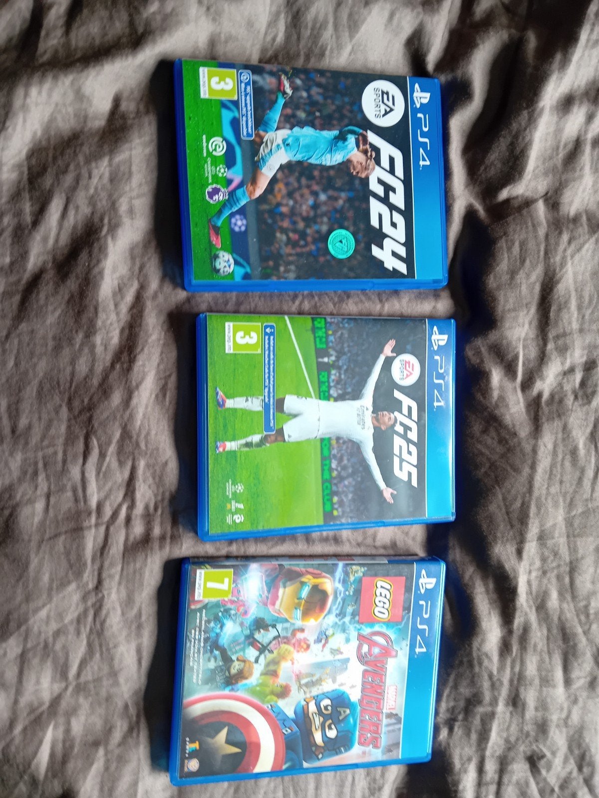 PS4 Games: FC24, FC25 en LEGO Marvel Avengers, Spelcomputers en Games, Games | Sony PlayStation 4, Gebruikt, Ophalen of Verzenden