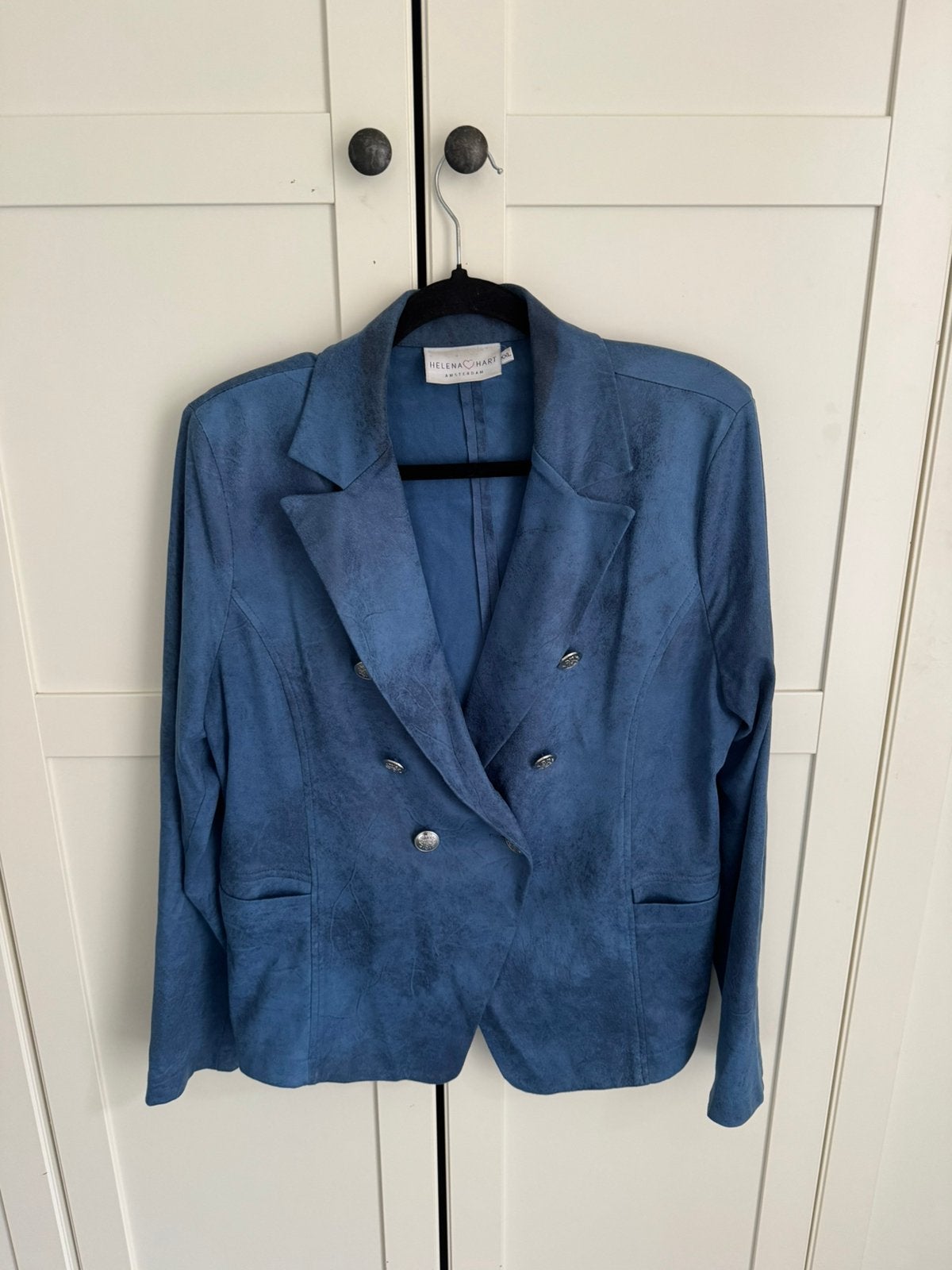 Helena hart amsterdam blazer maat XXL blauw, Ophalen of Verzenden, Zo goed als nieuw, Maat 46/48 (XL) of groter, Blauw