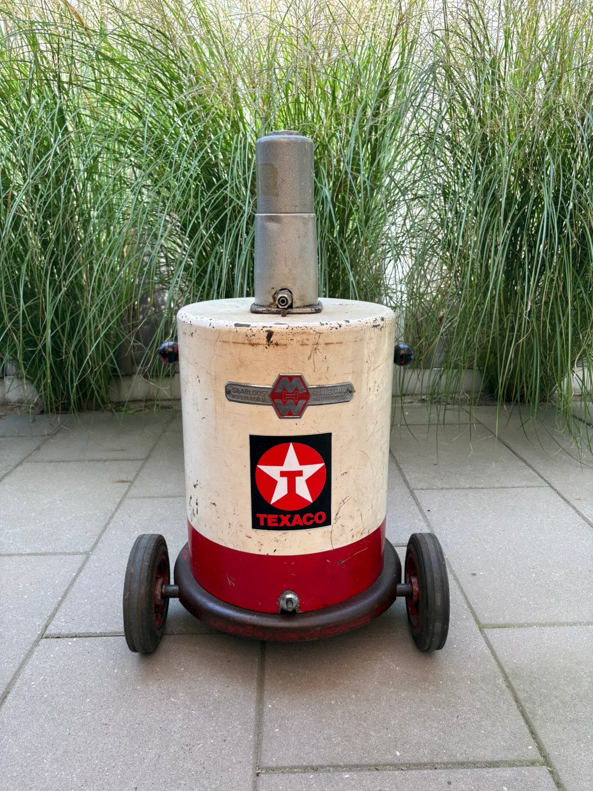 Vintage Saarloos vetpomp / smeerpomp Rotterdam jaren ’50/’60, Ophalen of Verzenden