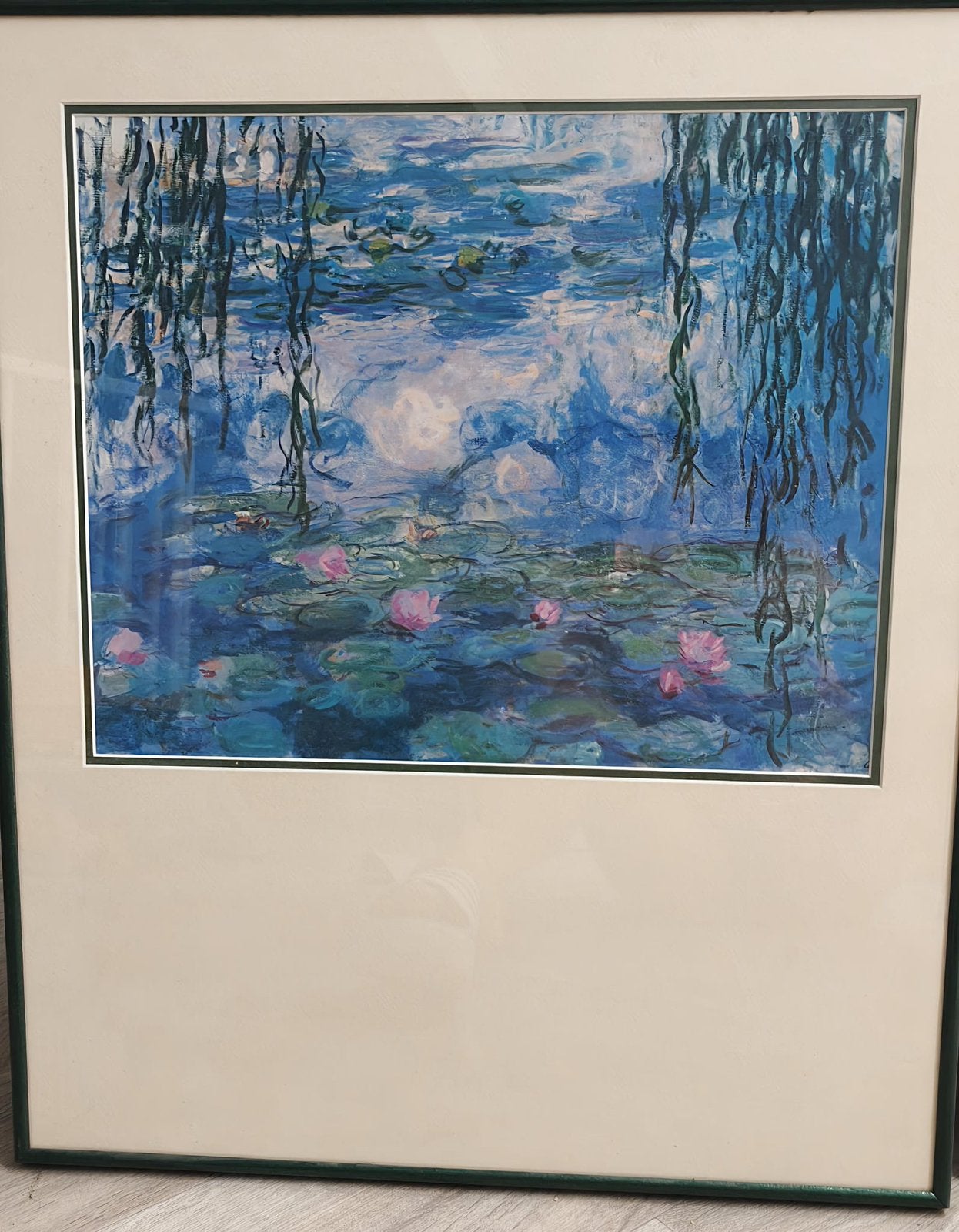 2 reproducties van Claude Monet, Antiek en Kunst, Kunst | Litho's en Zeefdrukken, Giclee, Met glas, Met passe-partout, Landschappen
