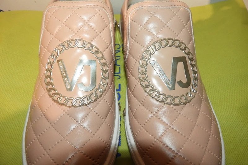 Versace jeans bootschoen/ gymp aparte details ZGAN 40, Verzenden, Roze, Sneakers of Gympen, Zo goed als nieuw