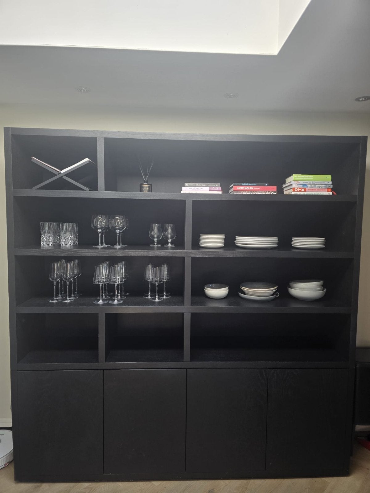 Buffetkast Barcelona Goossens zwart, Ophalen, Gebruikt, 200 cm of meer, 200 cm of meer