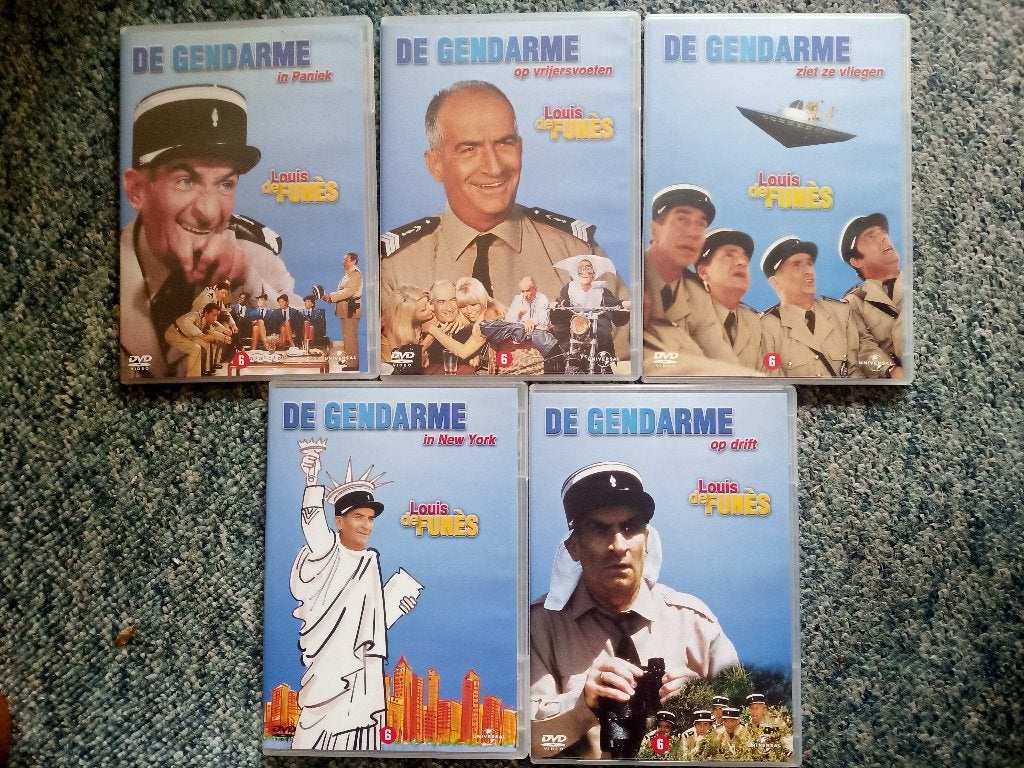 De Gendarme Collectie en andere Louis de Funès DVD's, Klassieker, Alle leeftijden, Nederlands, Ophalen of Verzenden