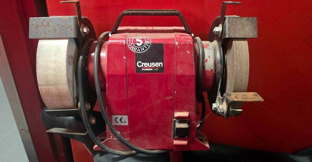 Rode Slijpmachine Creusen, Ophalen, Gebruikt, Minder dan 700 watt, Werkbankslijpmachine
