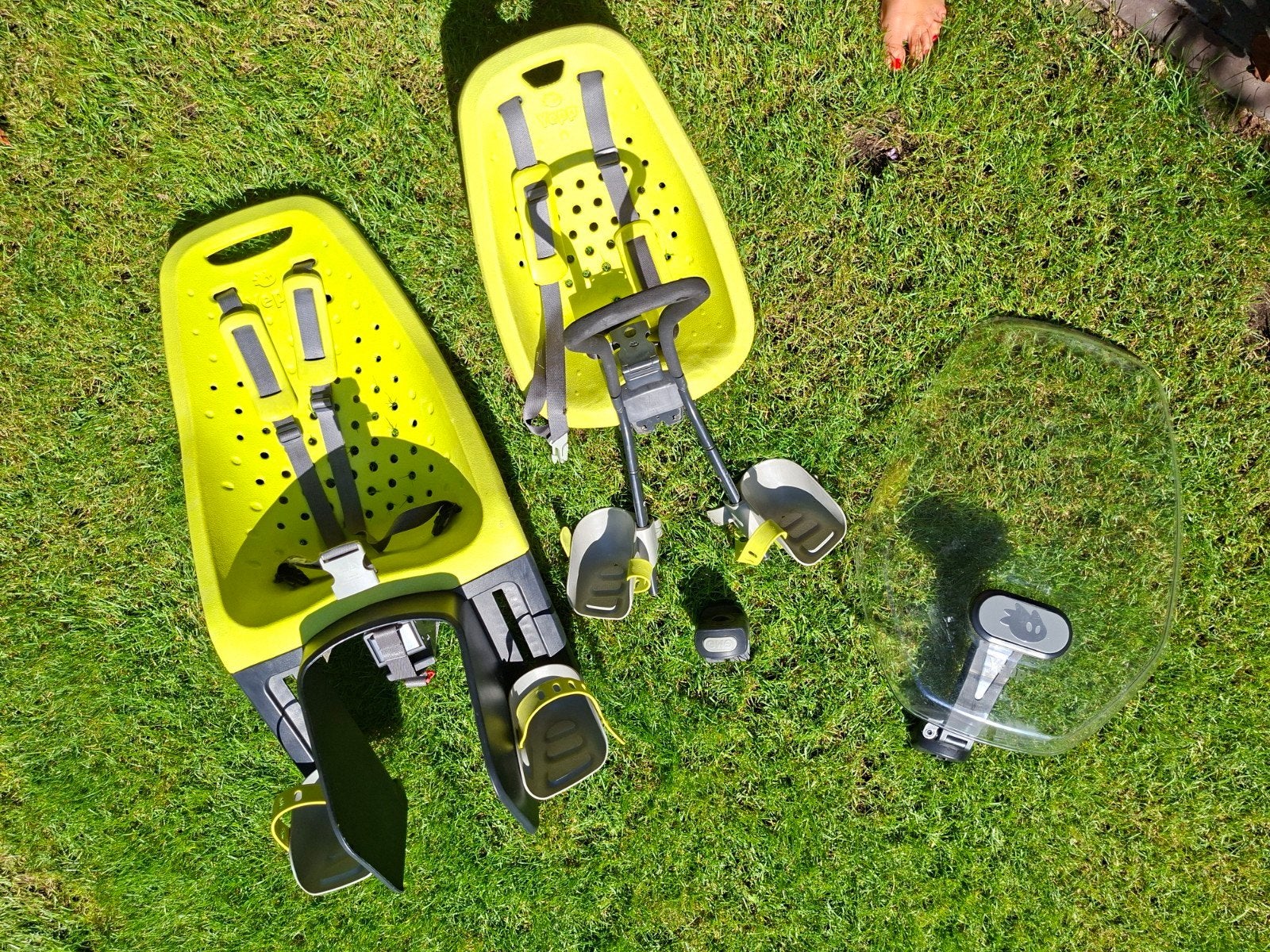 Yepp Fietszitjes (Voor- en Achterzitje) met Windscherm, Ophalen, Achterzitje, Yepp, 9 t/m 18 kg