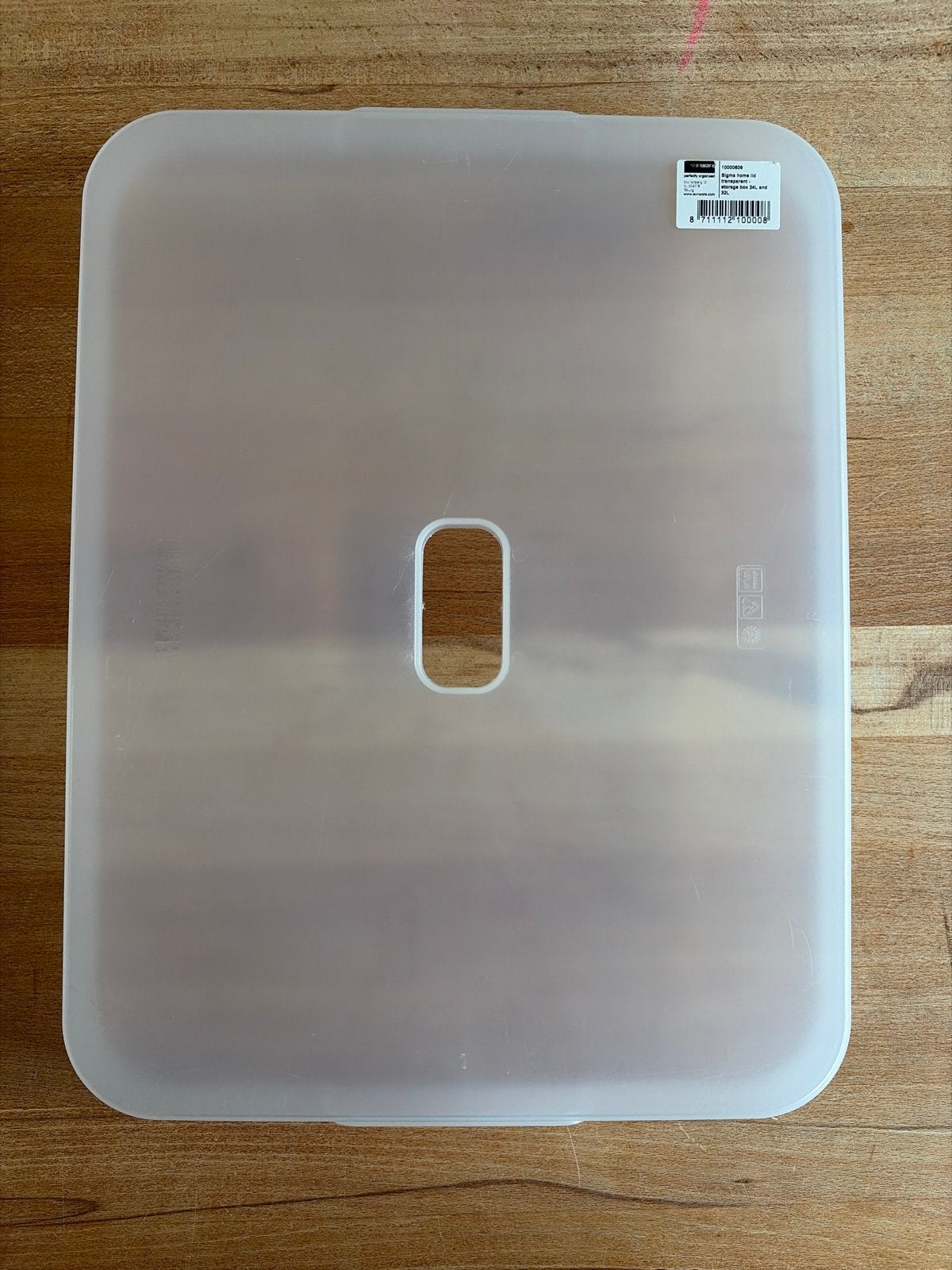 Sunware Sigma Home Deksel Transparant 24L/32L, Ophalen, Kunststof, 50 tot 100 cm, Zo goed als nieuw