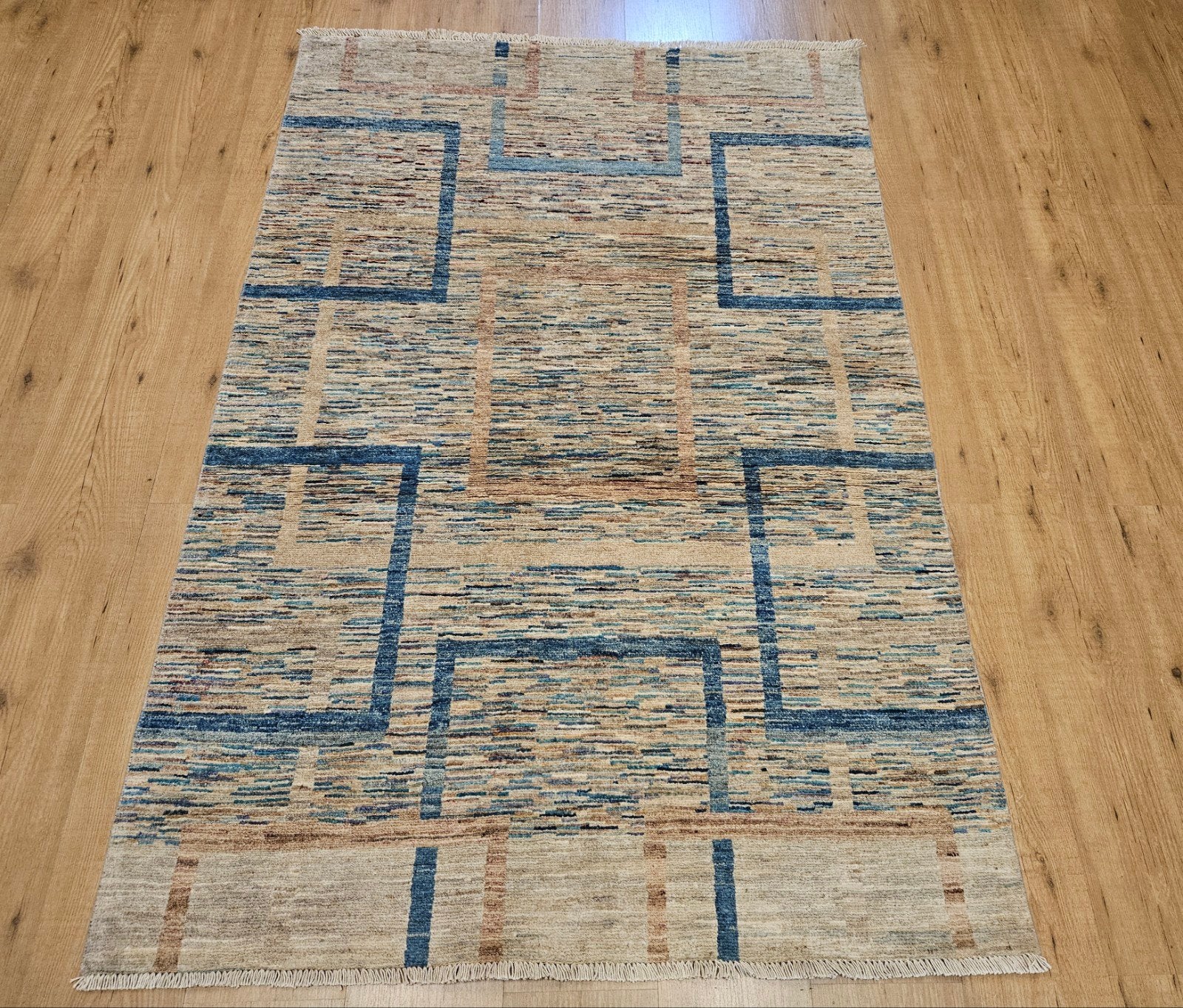 Handgeknoopt oosters tapijt modern design 179x120, Info@SlatsAntiek.nl, 100 tot 150 cm, Perzisch, Vof Slats Antiek