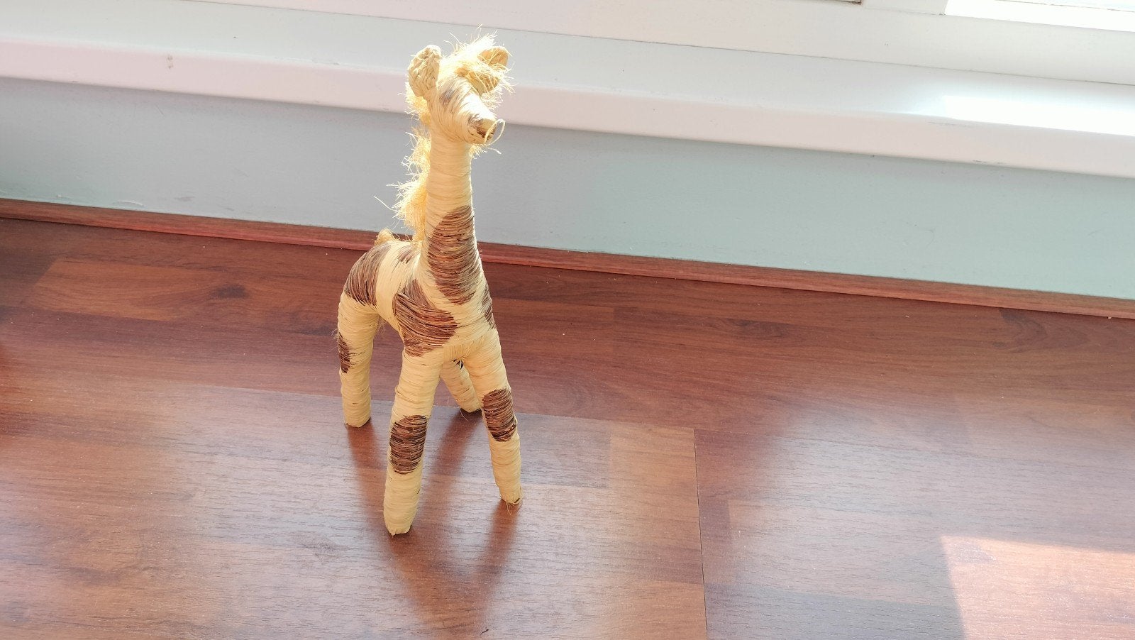 Decoratieve Giraffe Figuur van Touw, Verzamelen, Dierenverzamelingen, Ophalen of Verzenden, Zo goed als nieuw, Wild dier, Beeldje of Figuurtje