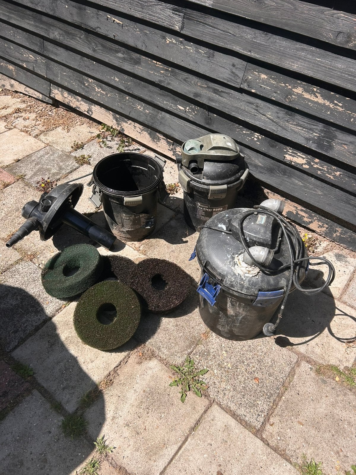 3 Drukfilters voor vijver GRATIS, Ophalen, Gebruikt, Vijverfilter