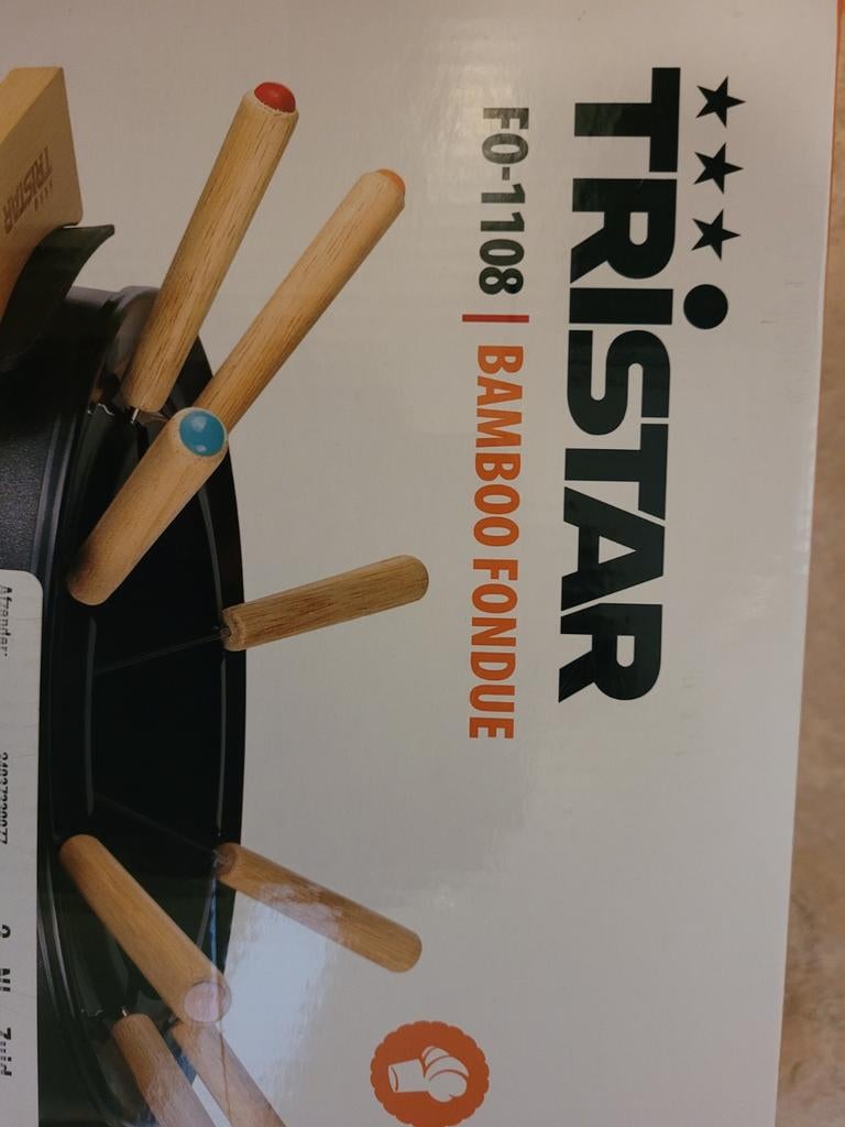 Tristar FO-1108 Bamboo Fondue nieuw, Ophalen of Verzenden, Nieuw, 4 t/m 7 personen