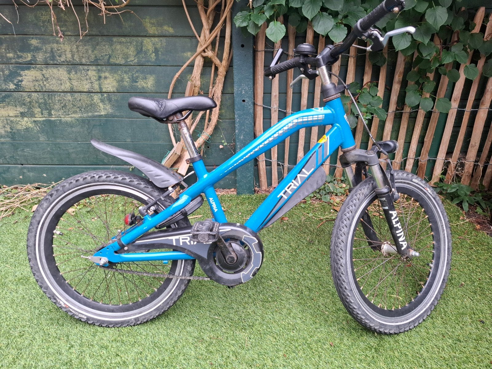 Blauwe Alpina Trial kinderfiets, 20inch, Ophalen, Gebruikt, Alpina, Terugtraprem