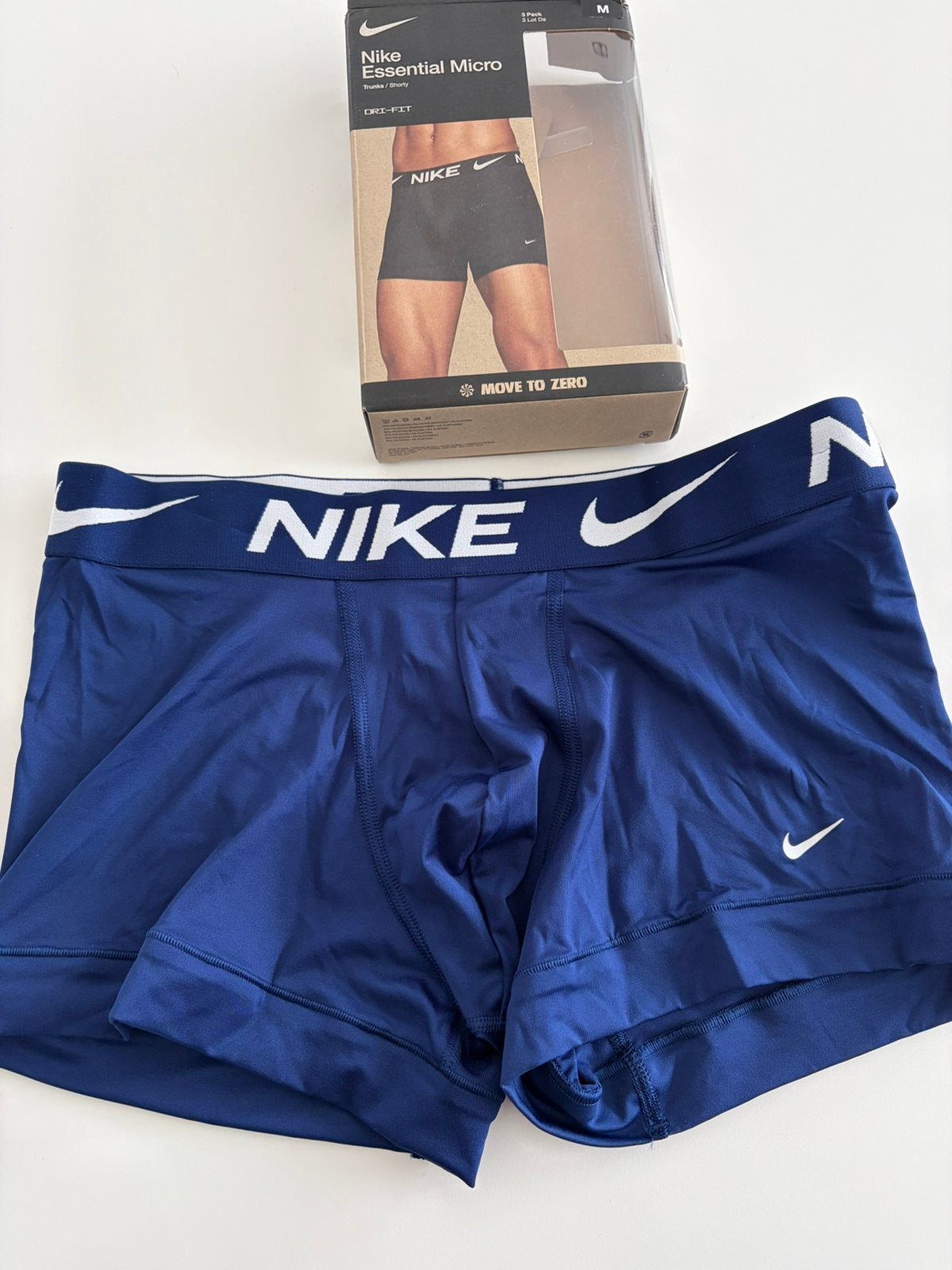 Nike microfiber boxershort, Kleding | Heren, Ondergoed, Verzenden, Blauw, Boxer