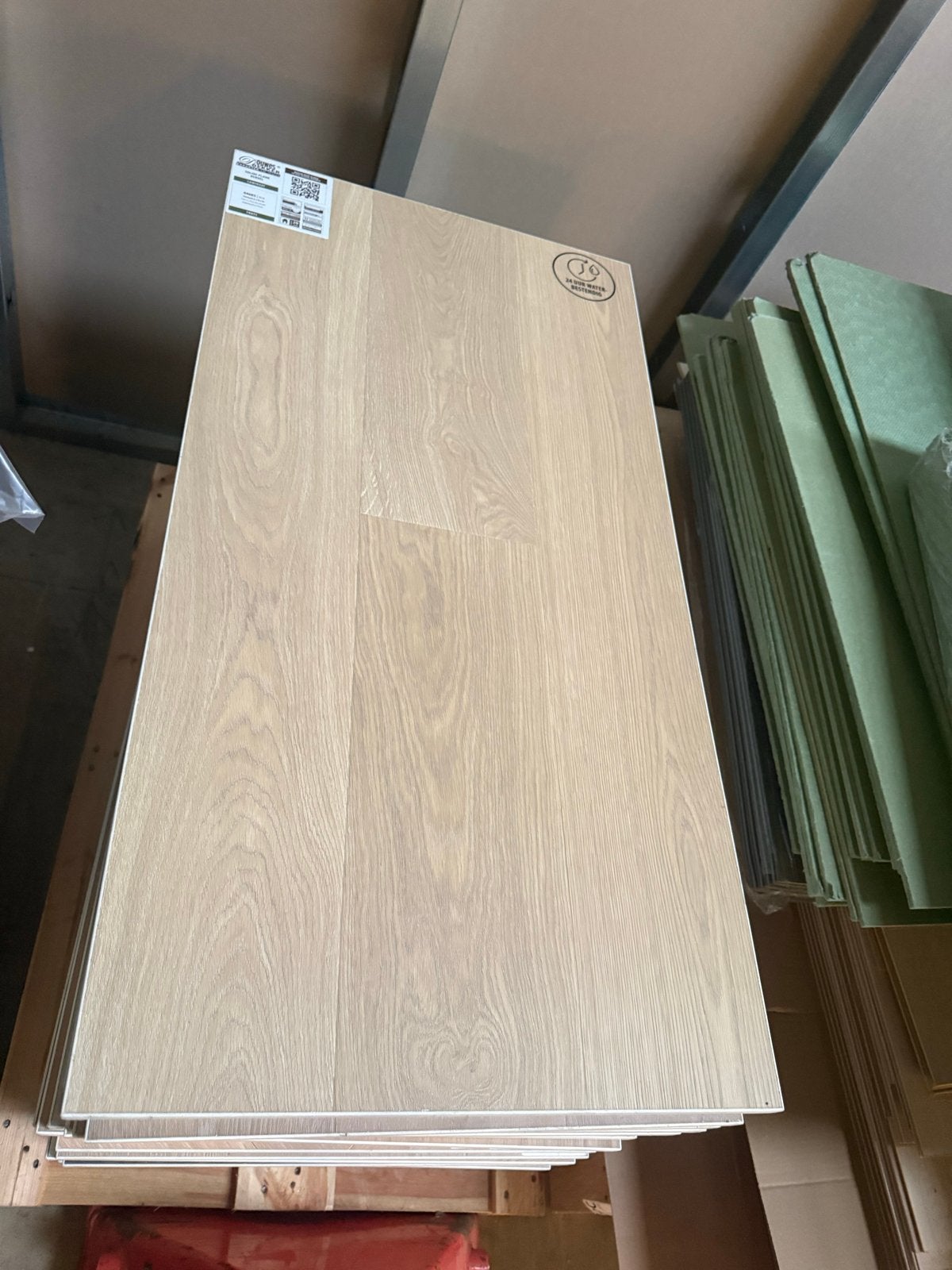 Licht eiken laminaat vloerdelen - Nieuw samples, Ophalen, 50 tot 150 cm, Nieuw, 5 tot 10 m²