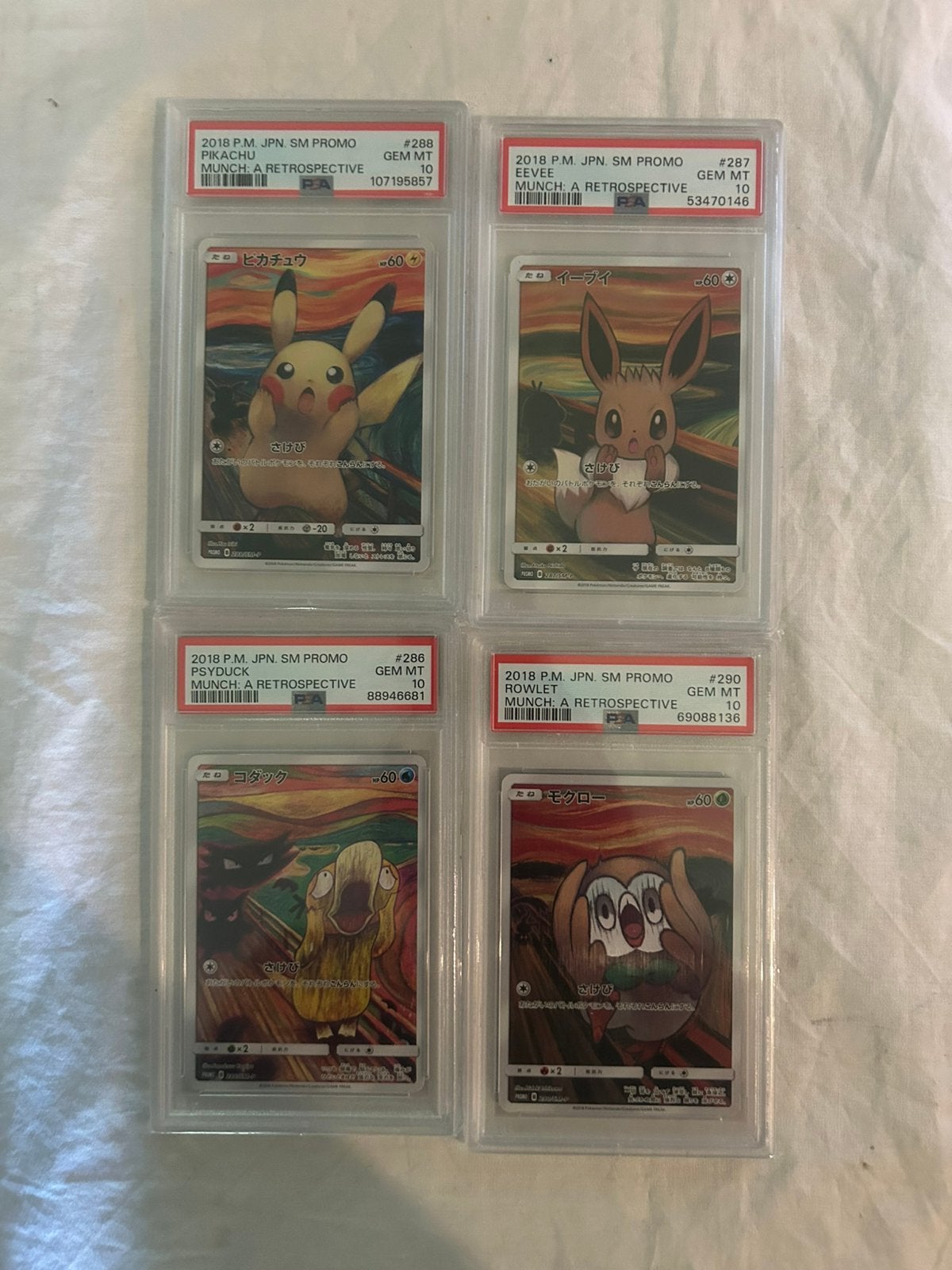 Pokemon munch psa 10 4 stuks, Ophalen of Verzenden, Zo goed als nieuw