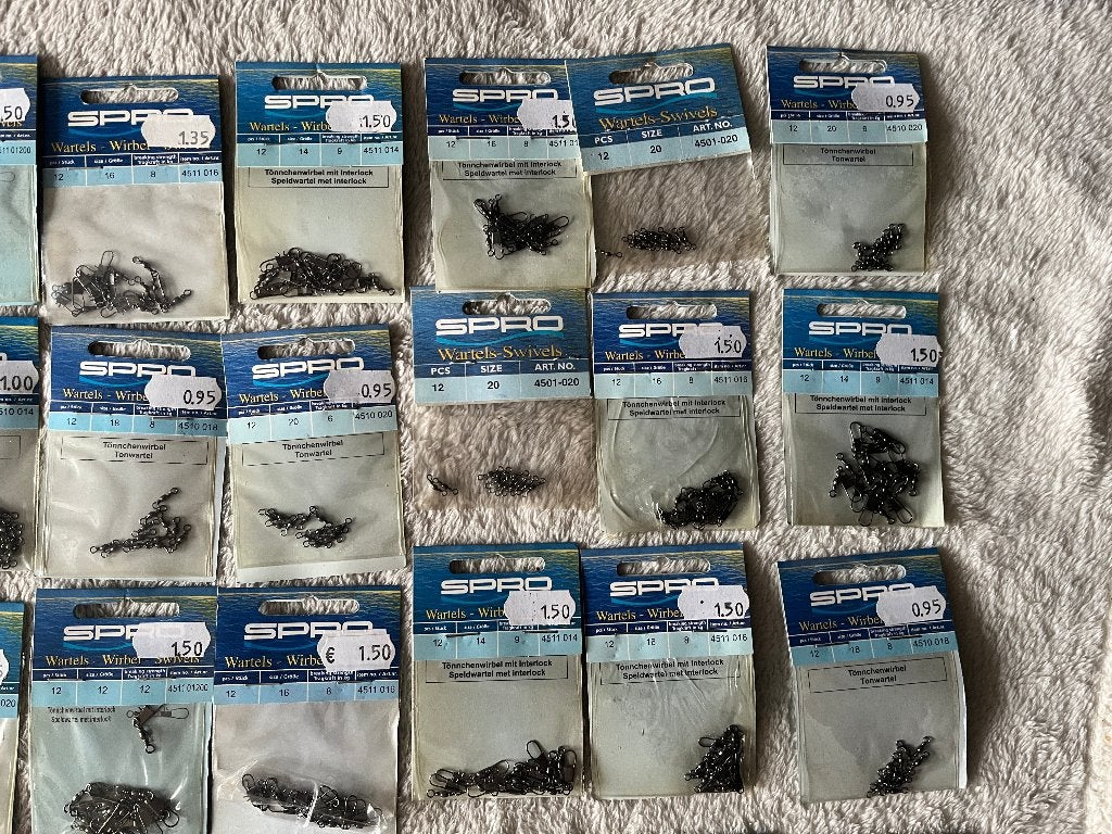 adv 925 / NIEUW mixset 50 pakjes diverse wartels SPRO, Ophalen of Verzenden, Nieuw, Overige typen