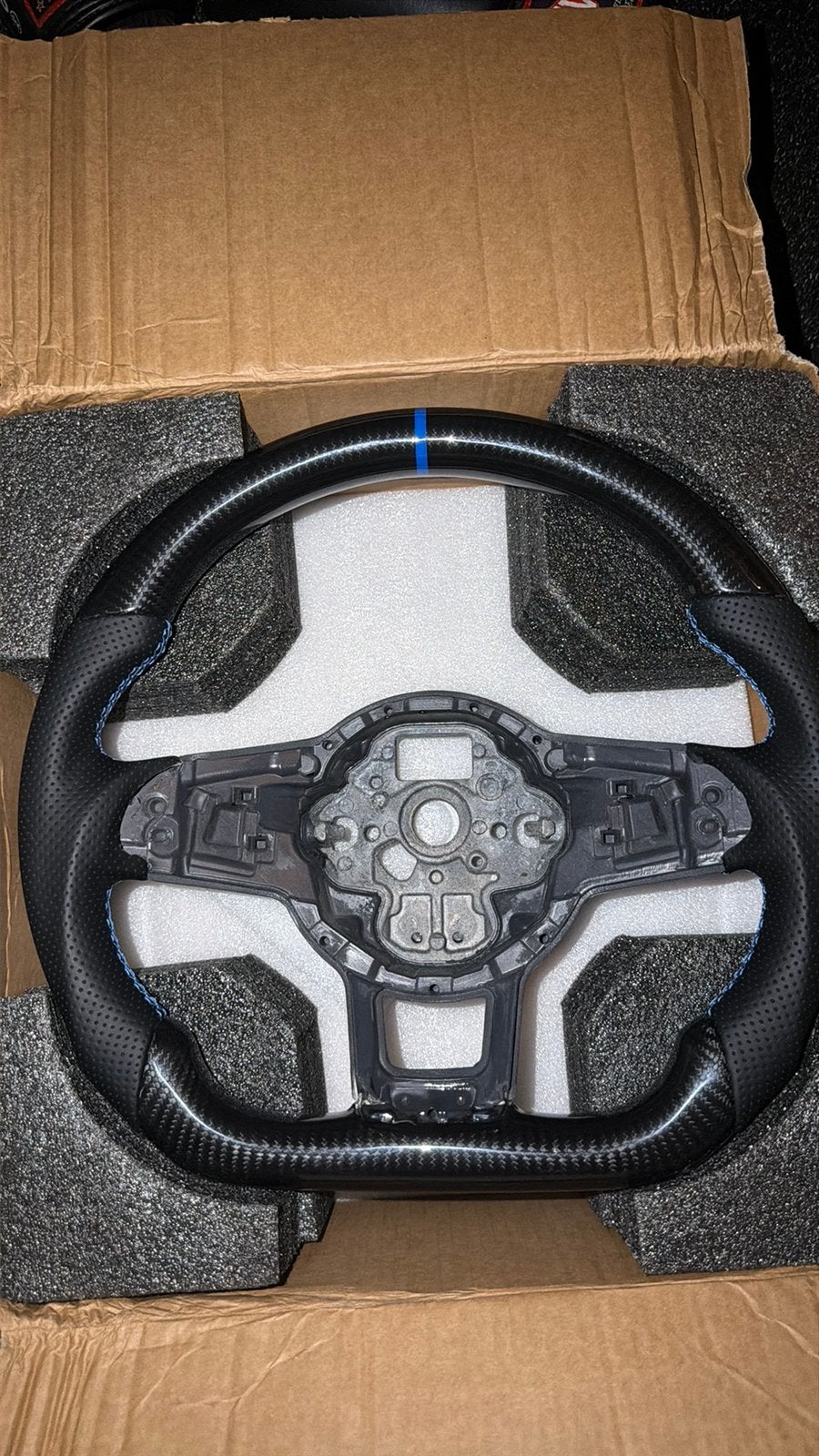Carbon stuur volkswagen golf/polo, Auto-onderdelen, Volkswagen, Vag, Nieuw, Ophalen of Verzenden