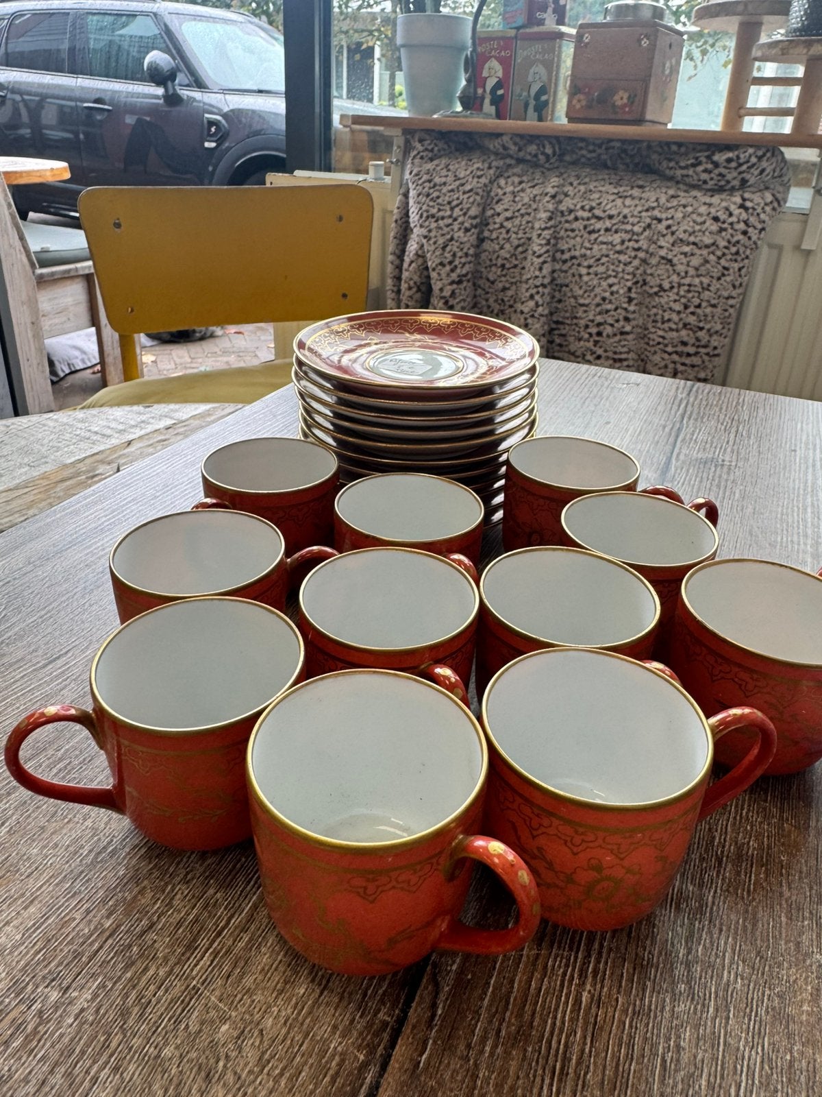 Espresso kopjes en schotels 11 delig, Ophalen, Zo goed als nieuw, Overige stijlen, Kop(pen) en/of Schotel(s)