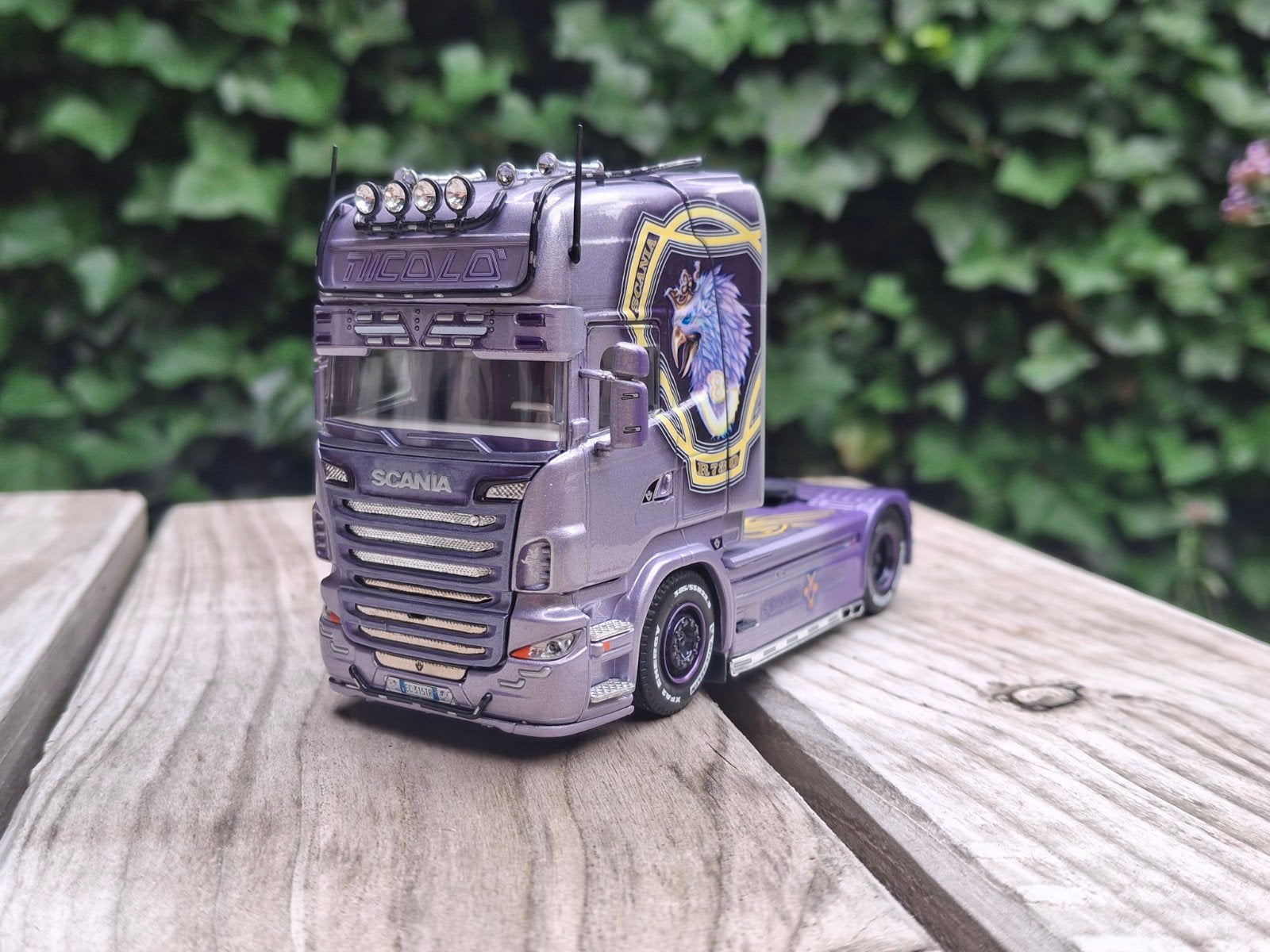 Tekno Scania R Nicolo, Ophalen of Verzenden, Zo goed als nieuw, Bus of Vrachtwagen, Tekno