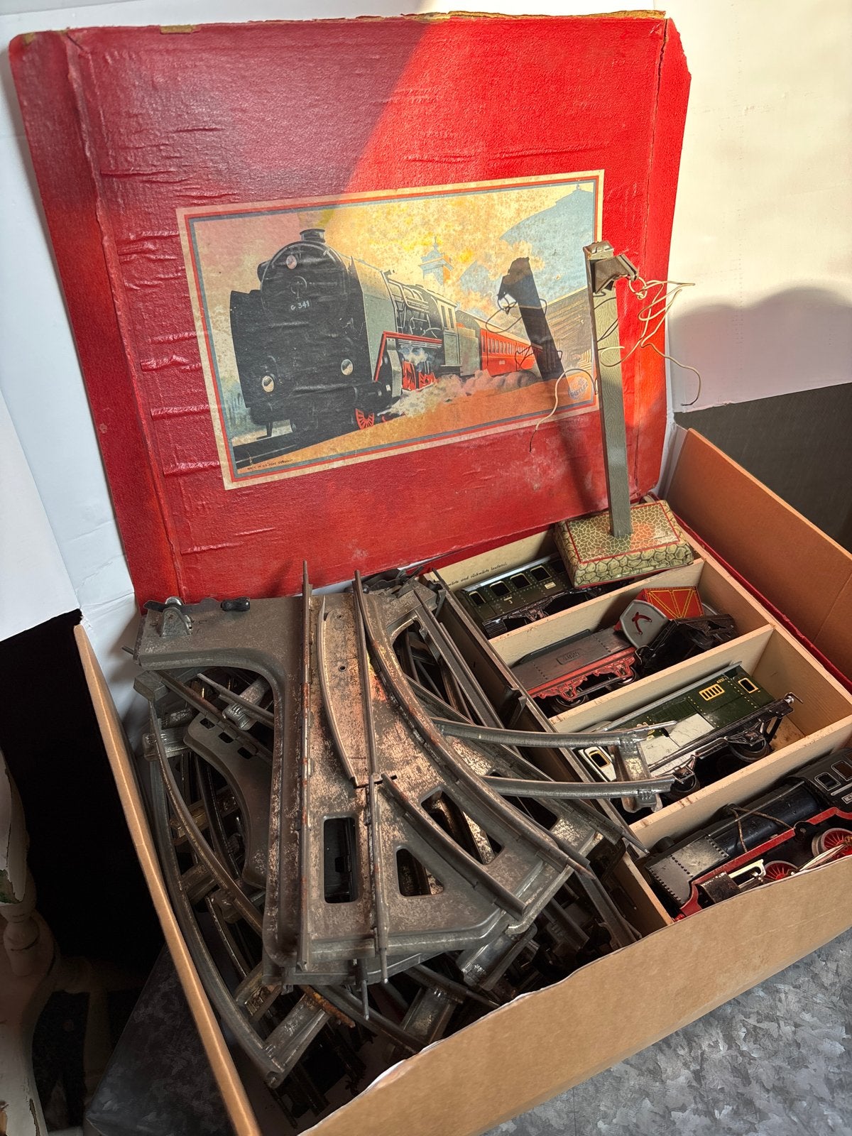 Vintage Märklin Treinset met Locomotieven en Wagons, Ophalen, Wisselstroom, Analoog, Märklin