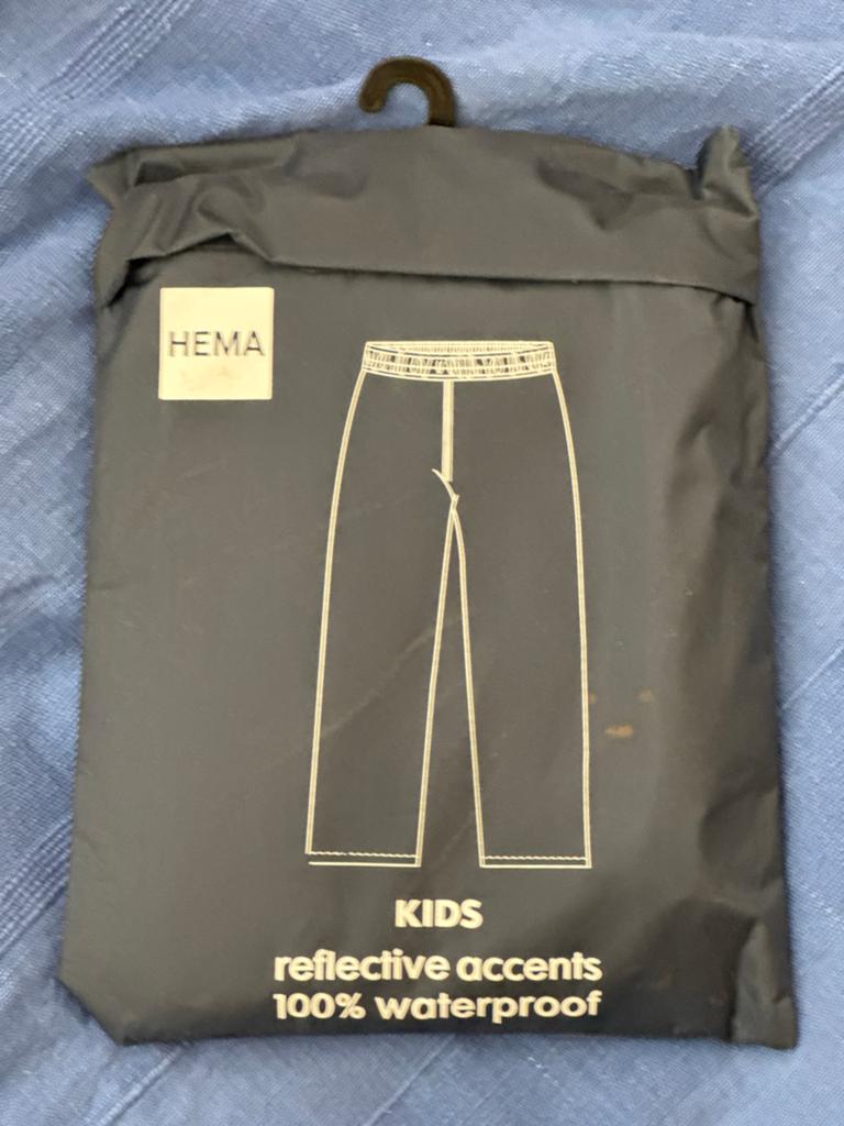 Hema Kids Regenbroek - 100% Waterdicht, Maat 146-152, Ophalen of Verzenden, Zo goed als nieuw, Jongen of Meisje, Broek