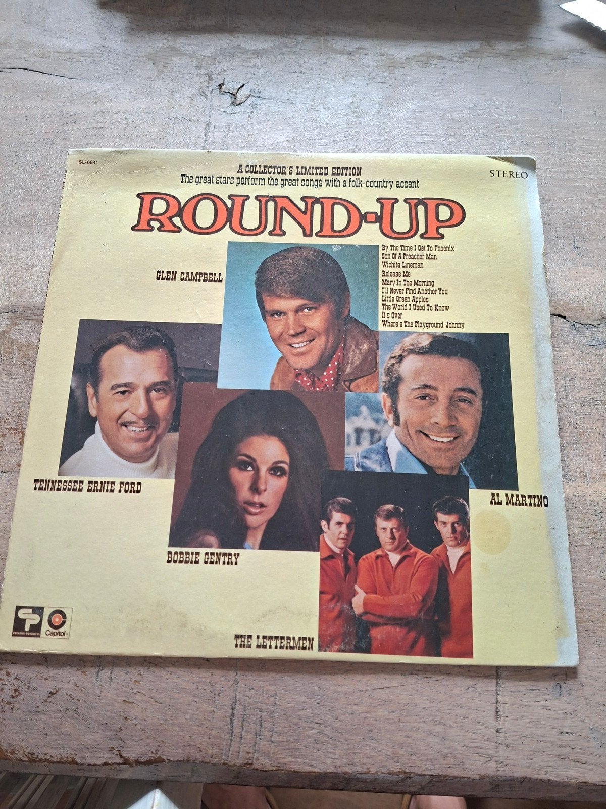Round-Up LP - Glen Campbell, Bobbie Gentry e.a., LP, Complilatie, Gebruikt, Overige genres