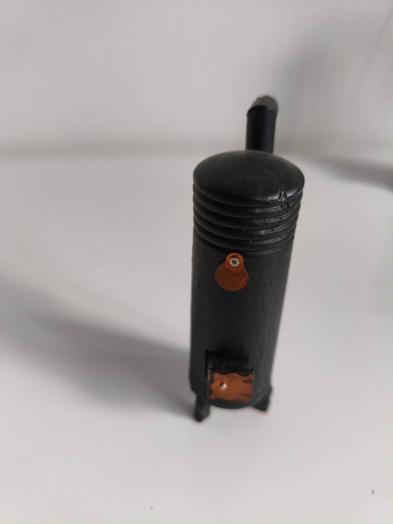 Miniatuur poppenhuis kachel - Zwart, Ophalen, Gebruikt, Toebehoren