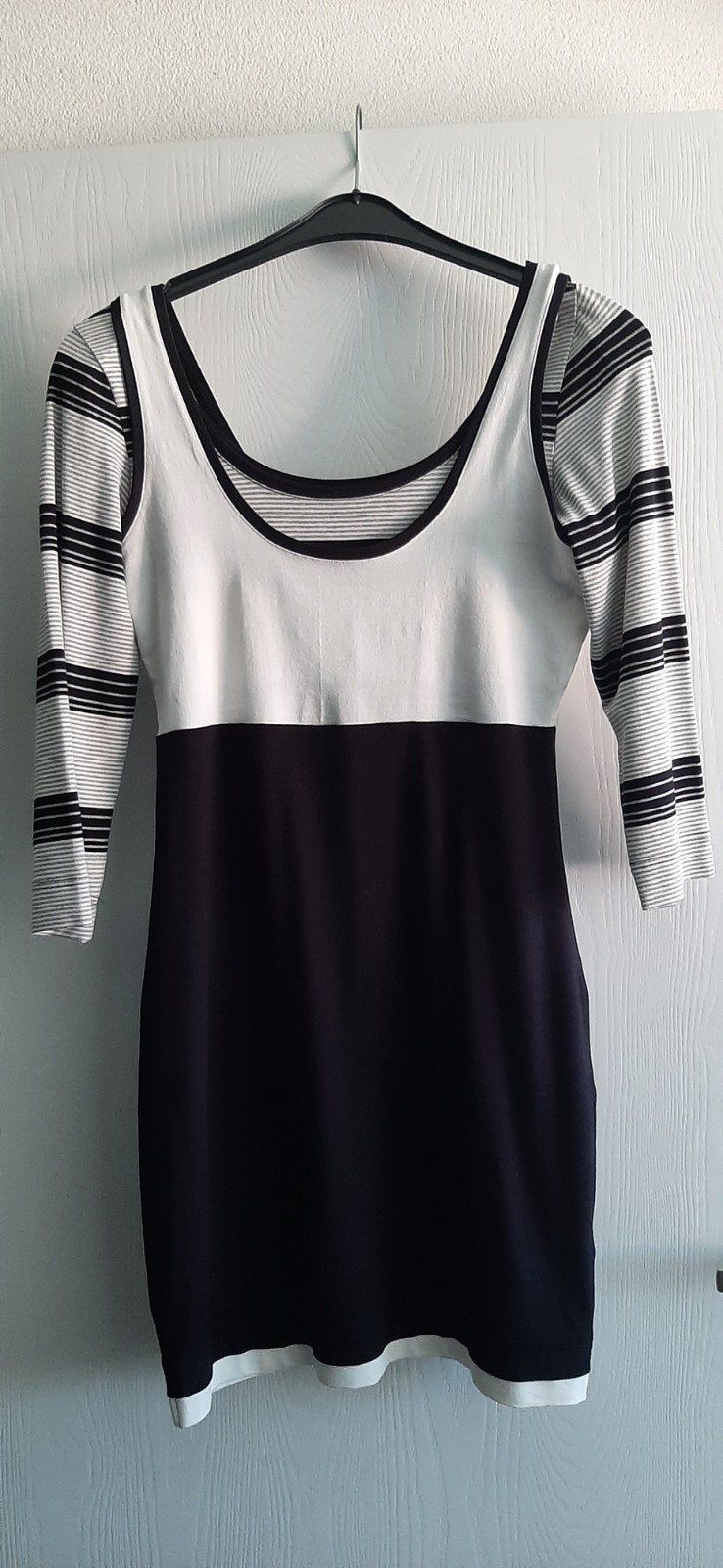 Chiarico jurk/tuniek zwart/wit + bijp.legging zwart. Mt. L., Meerkleurig, Ophalen of Verzenden, Zo goed als nieuw, Chiarico