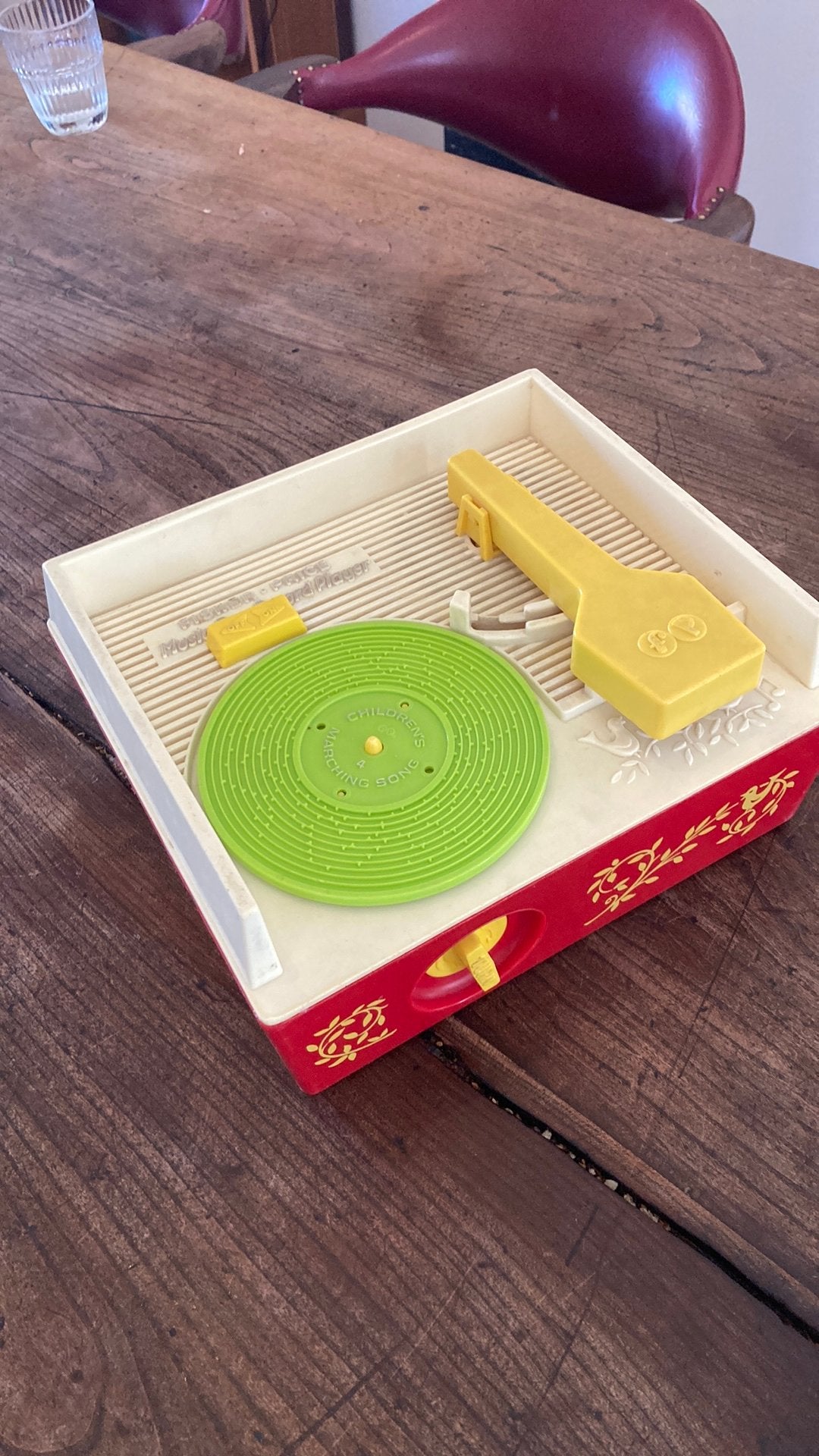 Vintage Fisher price music box record player, Ophalen of Verzenden, Gebruikt, Speelset