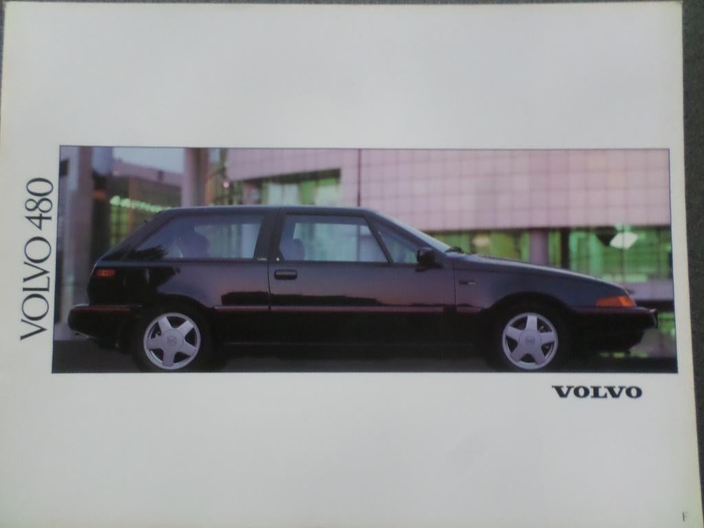 Volvo 480 ES & Turbo Brochure, Boeken, Ophalen of Verzenden, Zo goed als nieuw, Volvo